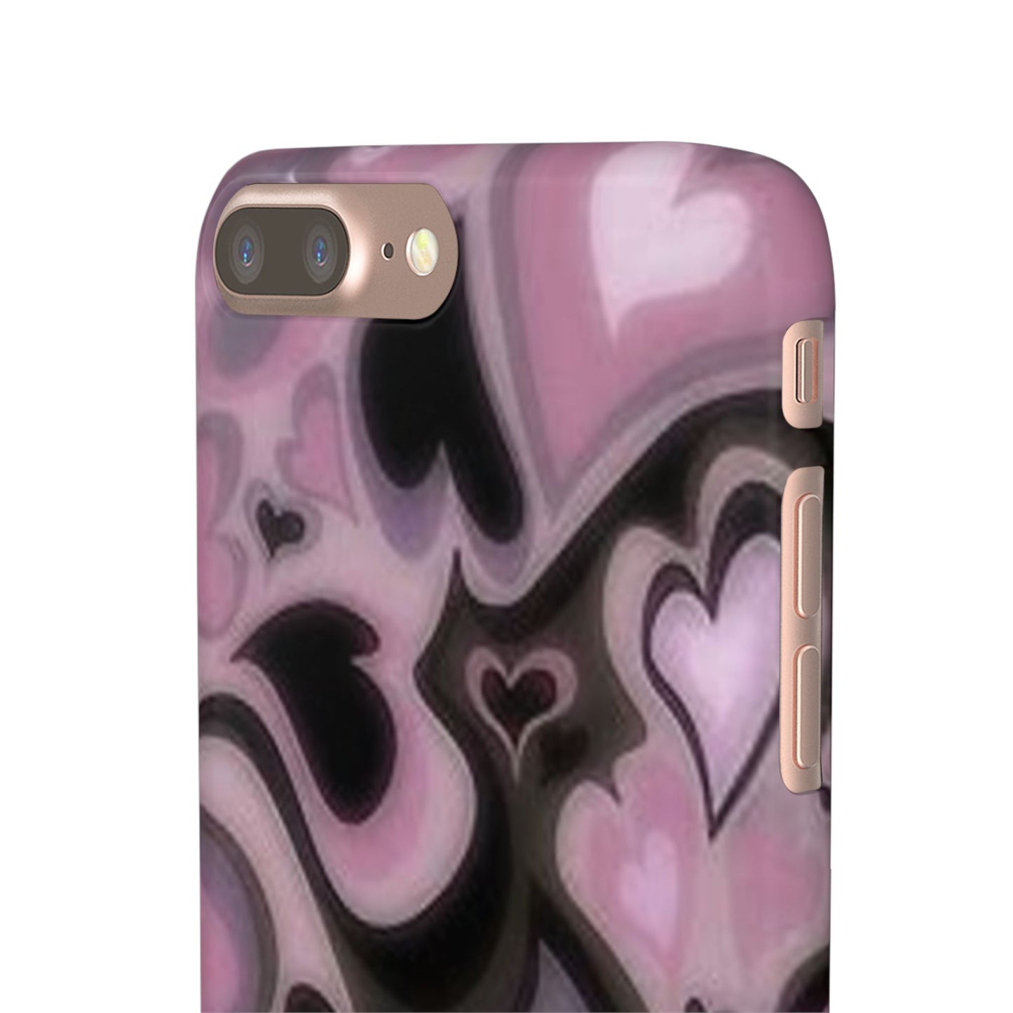 hearts pattern phone case