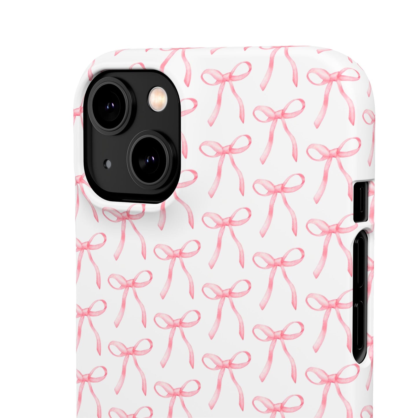 pink bow pattern phone case