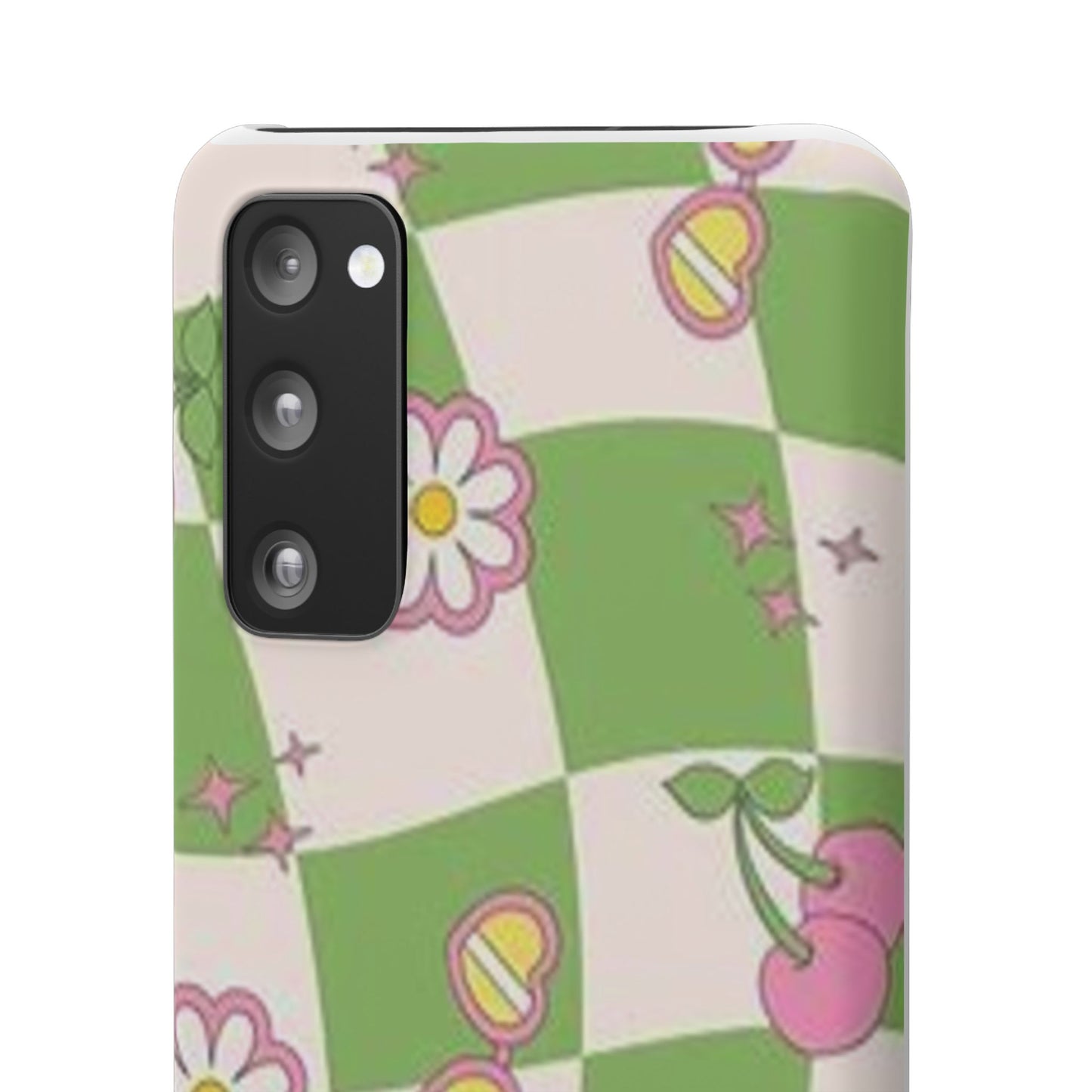 green indie pattern phone case