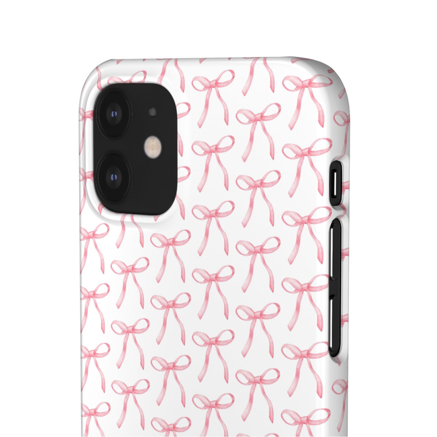 pink bow pattern phone case