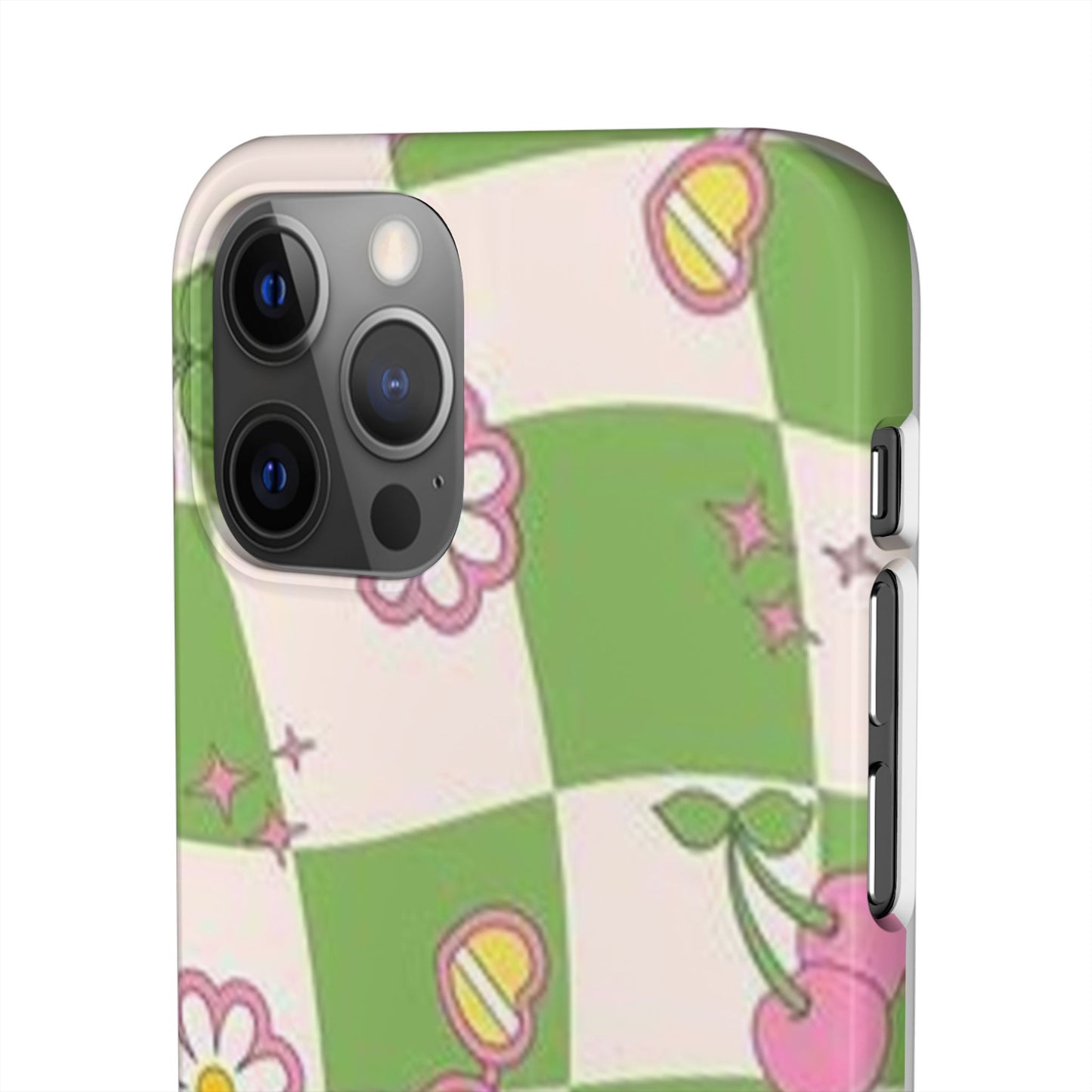 green indie pattern phone case