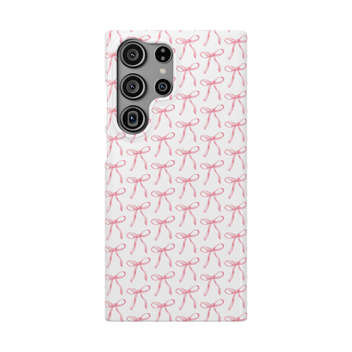 pink bow pattern phone case