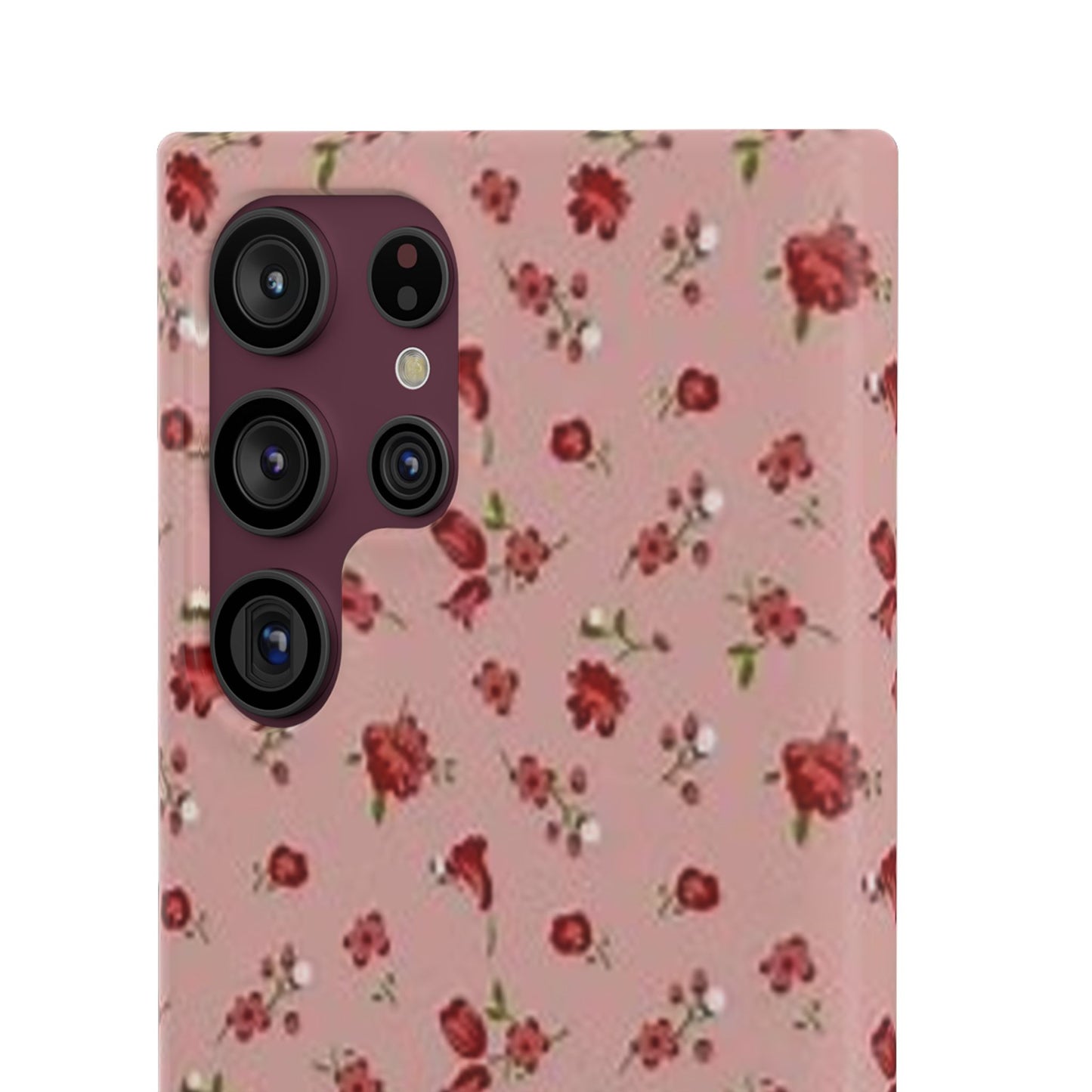 pink flower pattern phone case