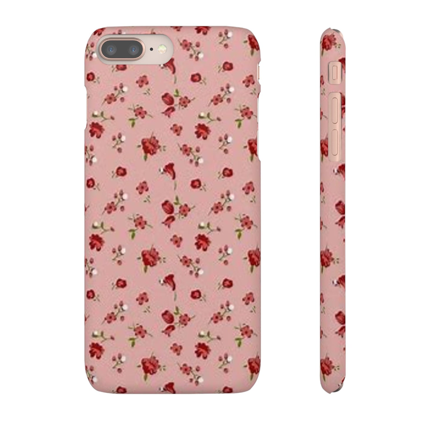 pink flower pattern phone case