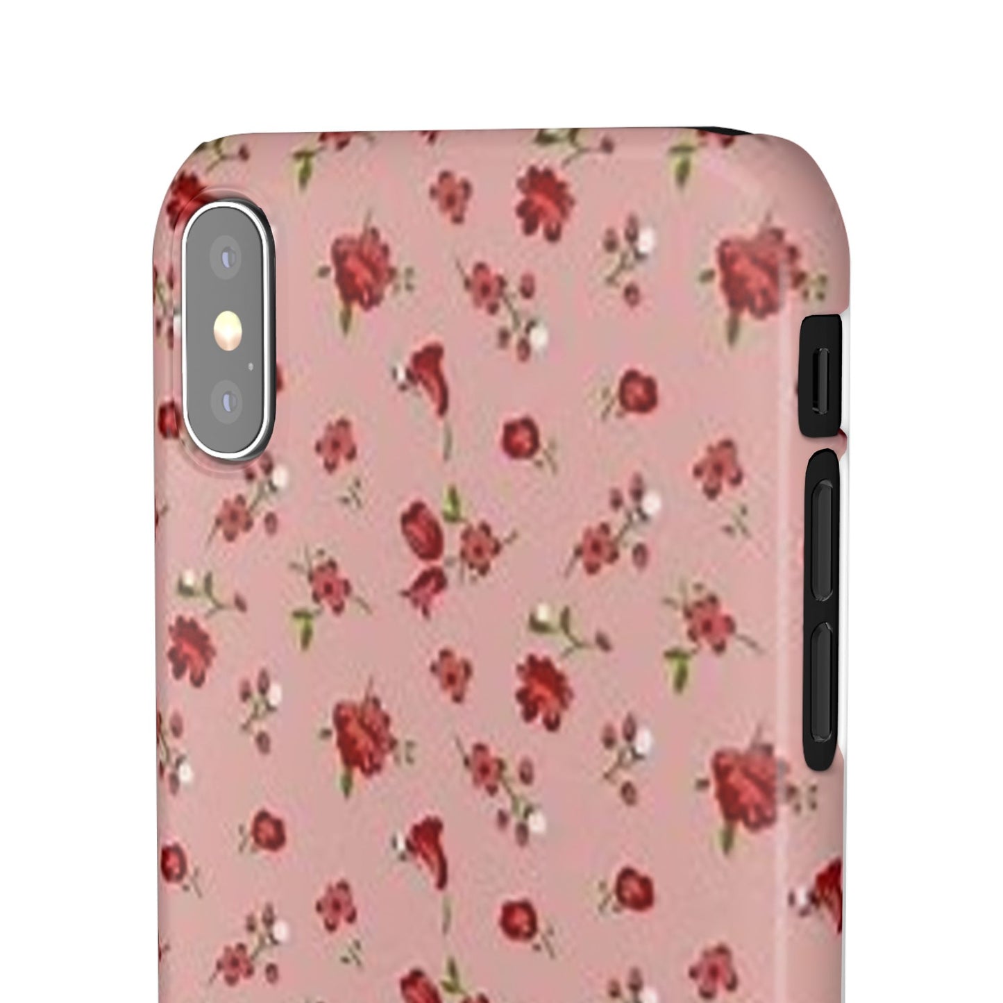 pink flower pattern phone case