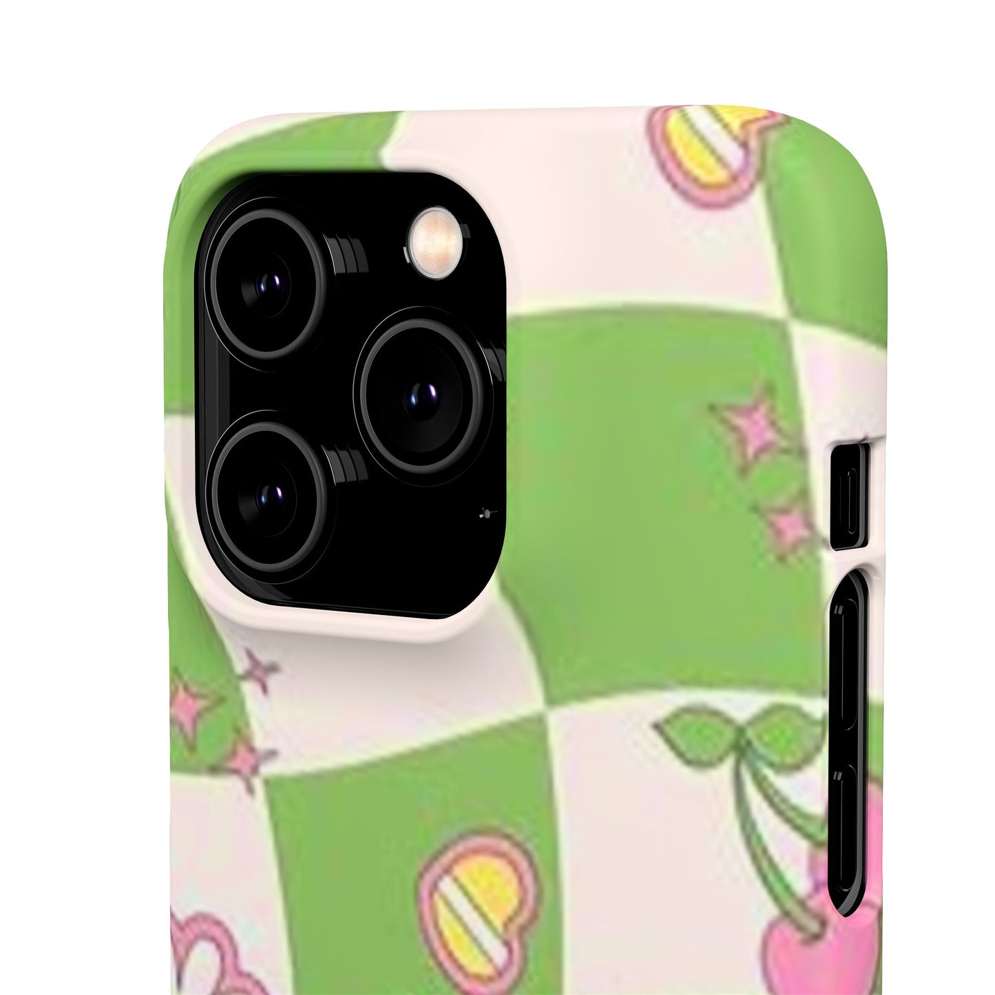 green indie pattern phone case