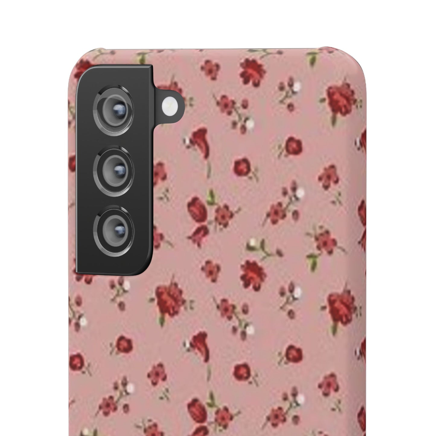 pink flower pattern phone case