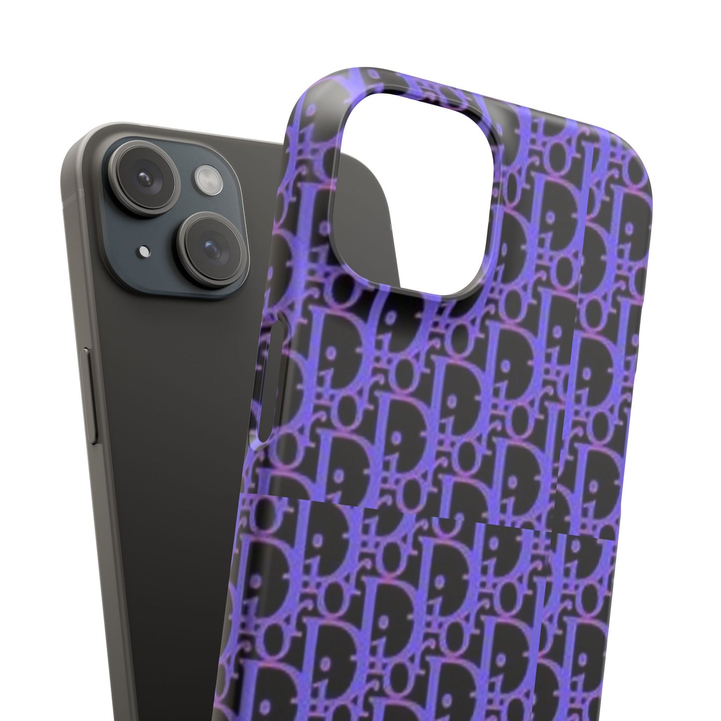 purple DIOR phone case