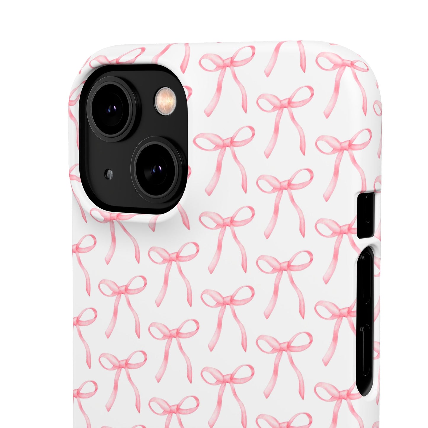 pink bow pattern phone case