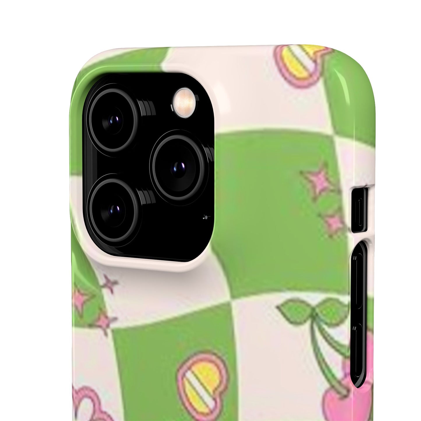 green indie pattern phone case