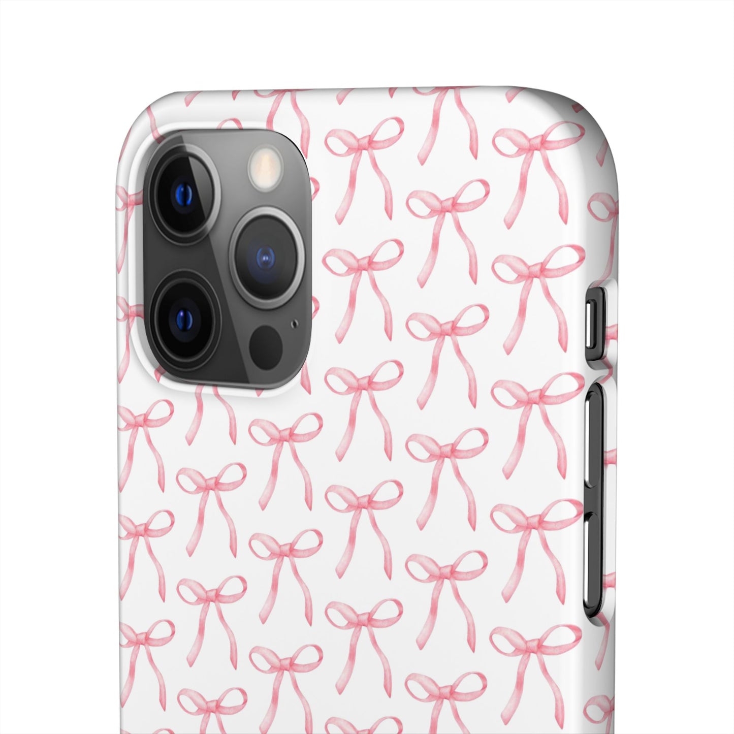 pink bow pattern phone case