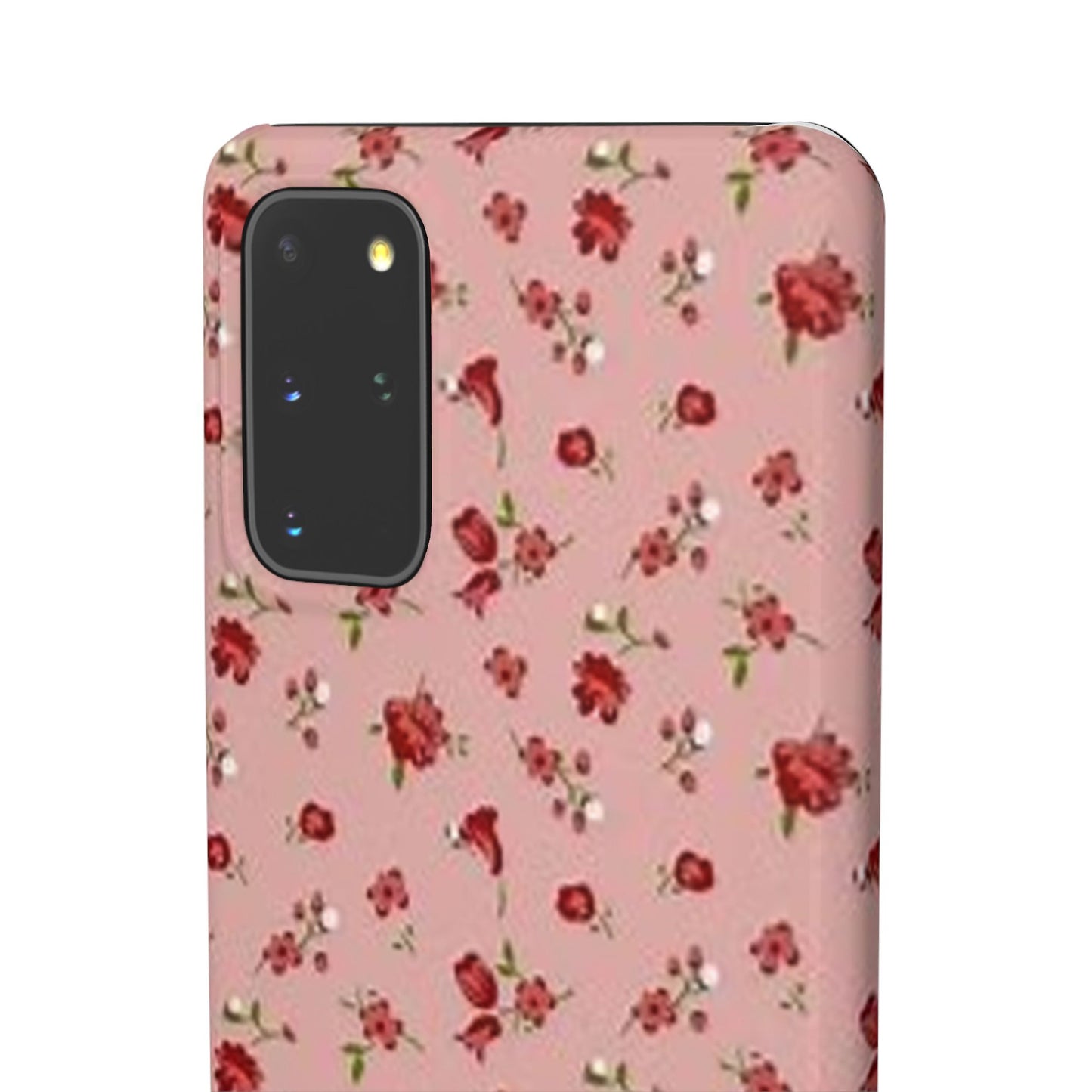 pink flower pattern phone case