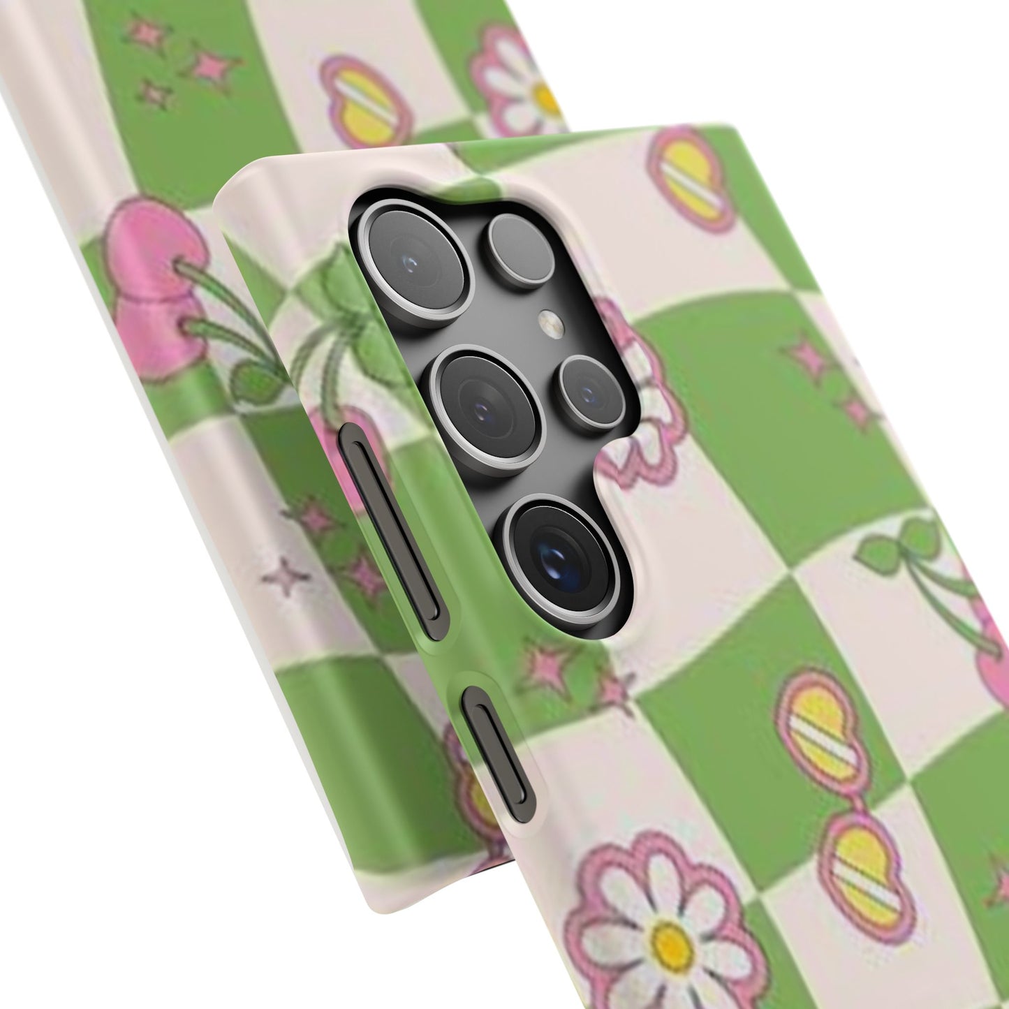 green indie pattern phone case