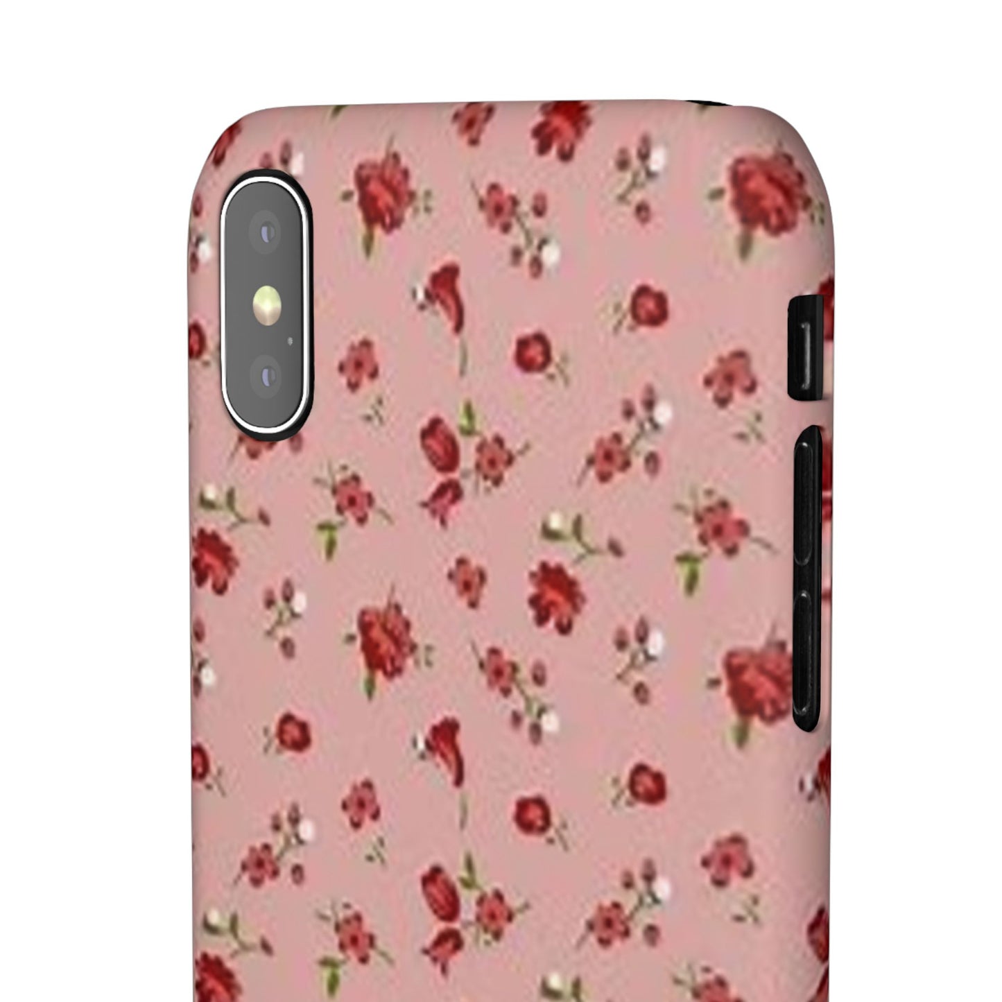 pink flower pattern phone case