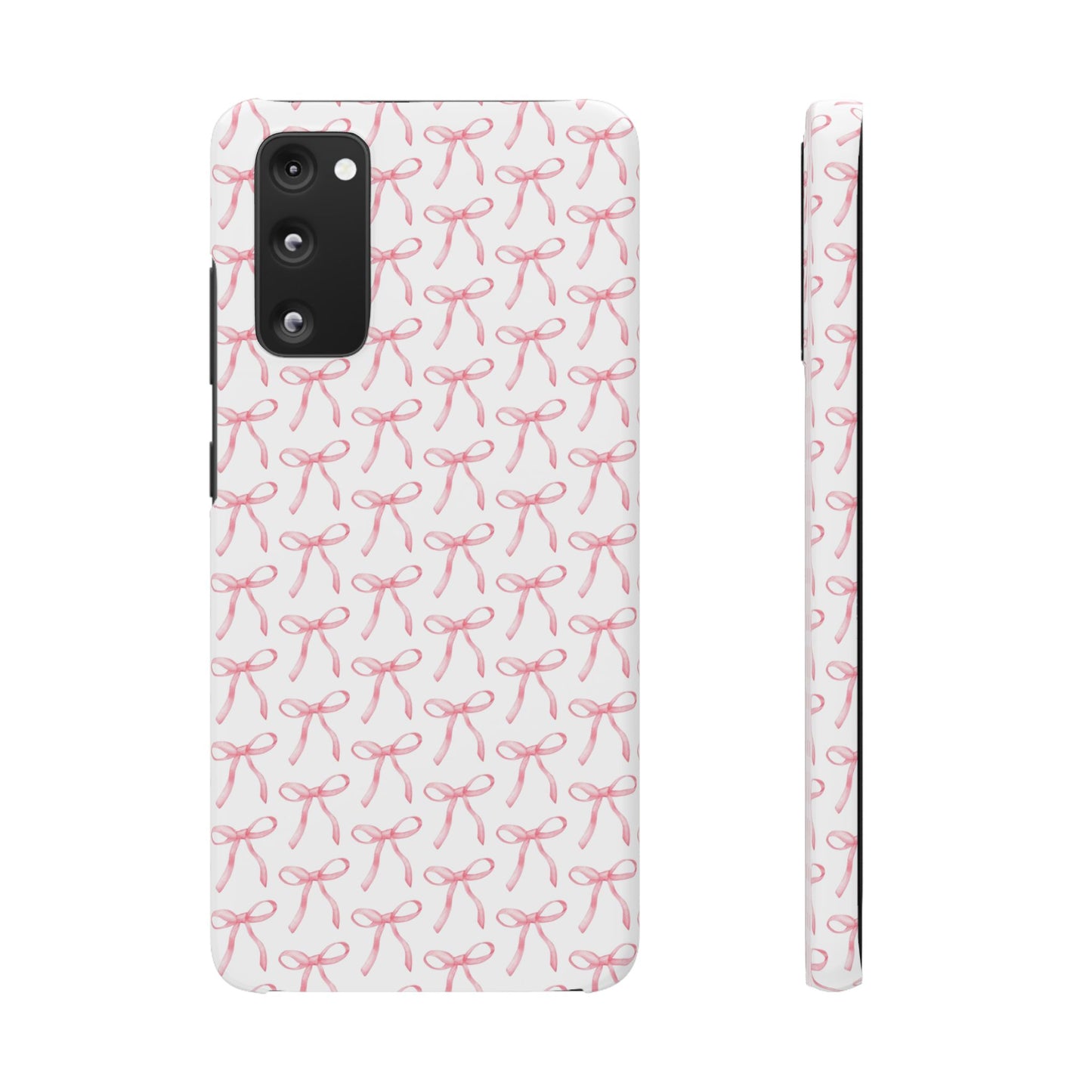 pink bow pattern phone case