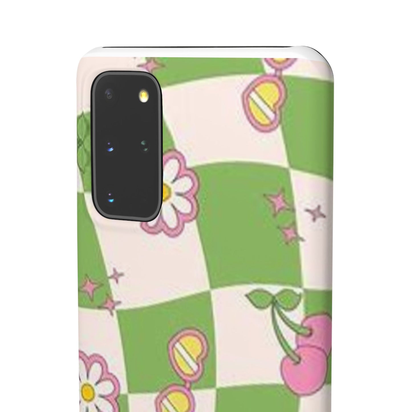 green indie pattern phone case