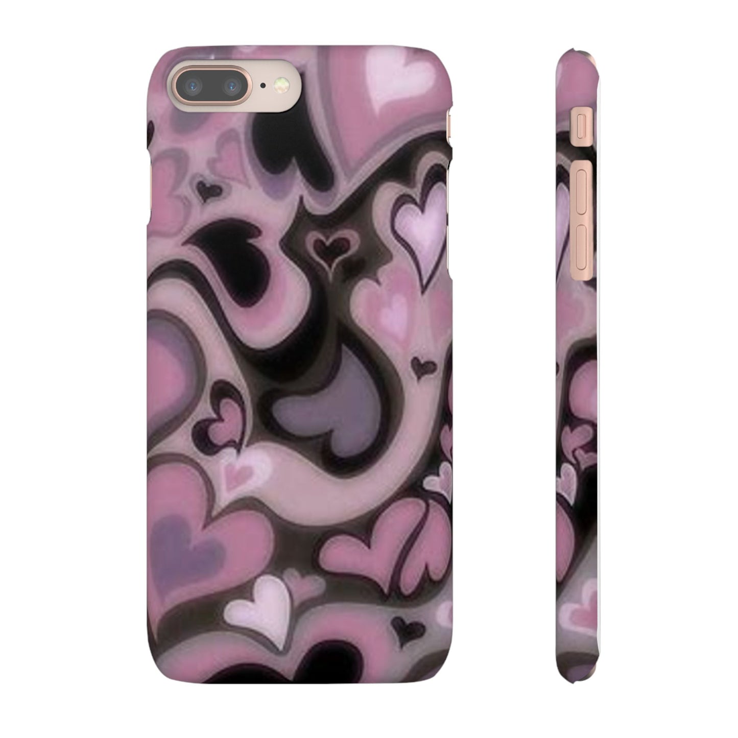 hearts pattern phone case