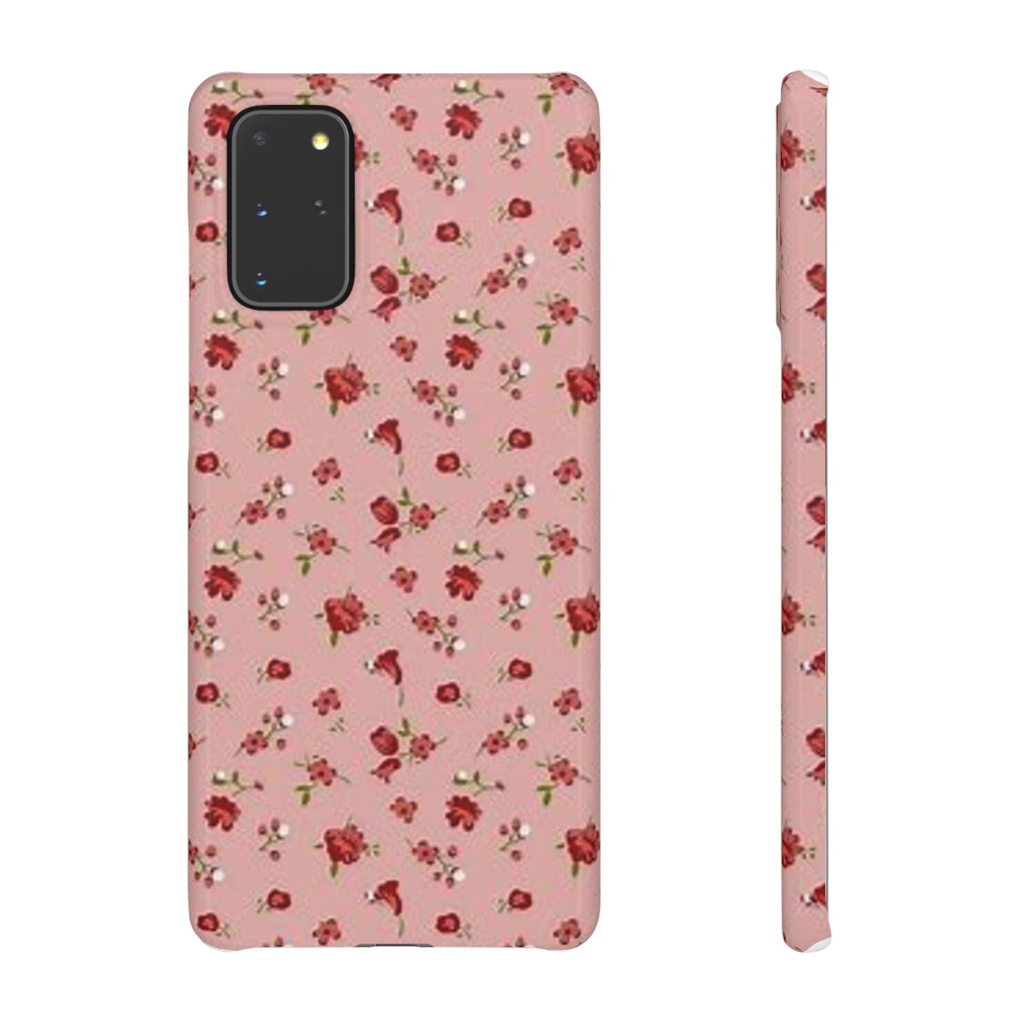 pink flower pattern phone case