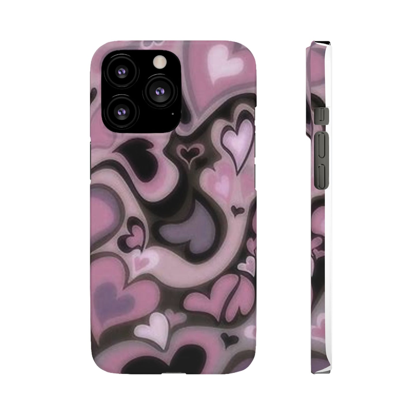 hearts pattern phone case