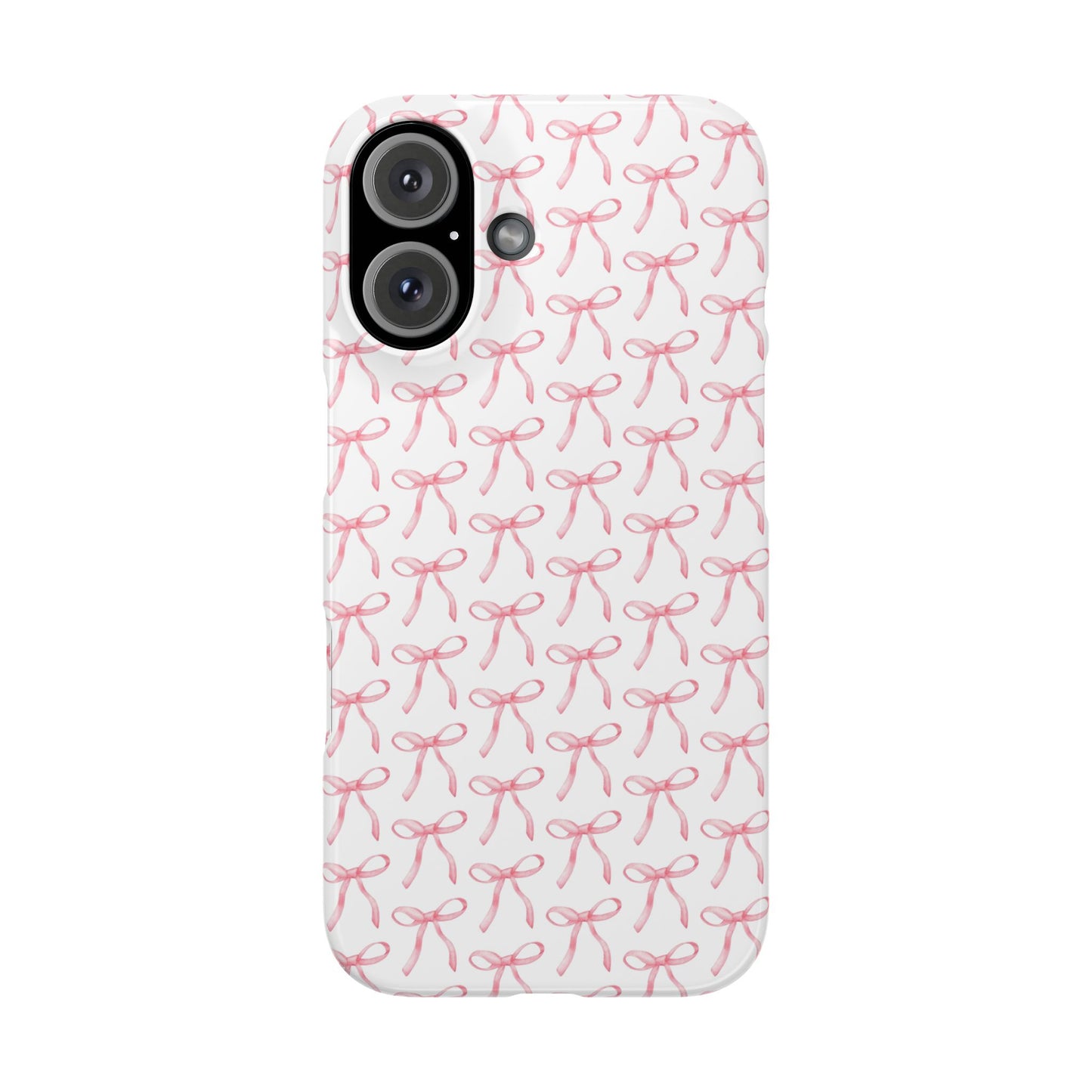 pink bow pattern phone case