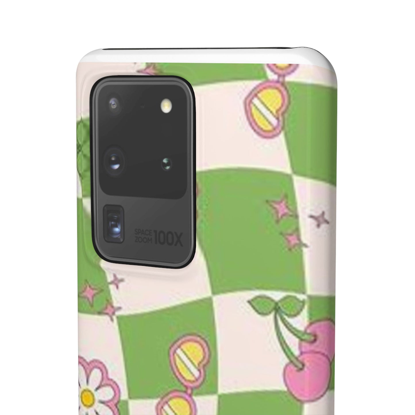 green indie pattern phone case