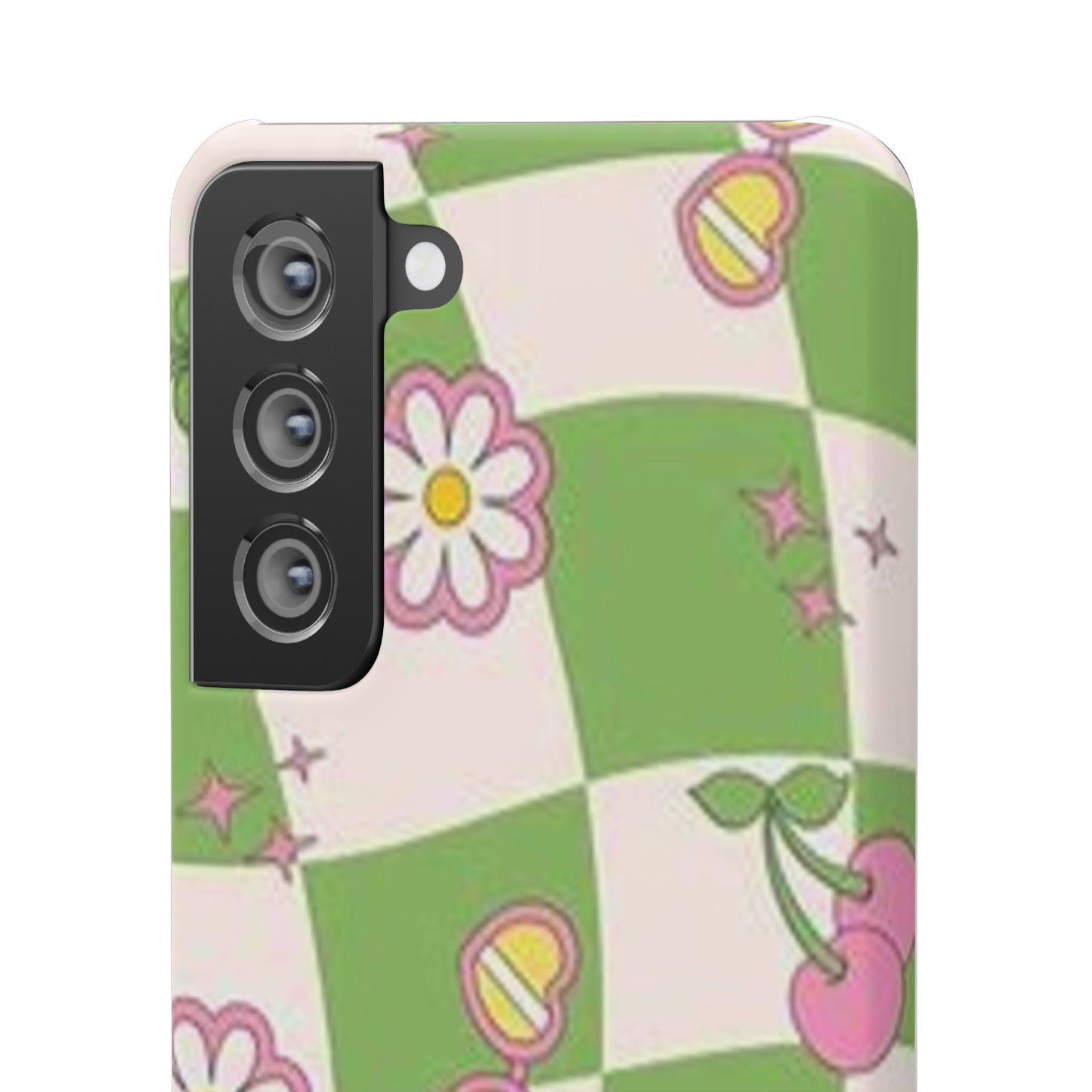 green indie pattern phone case