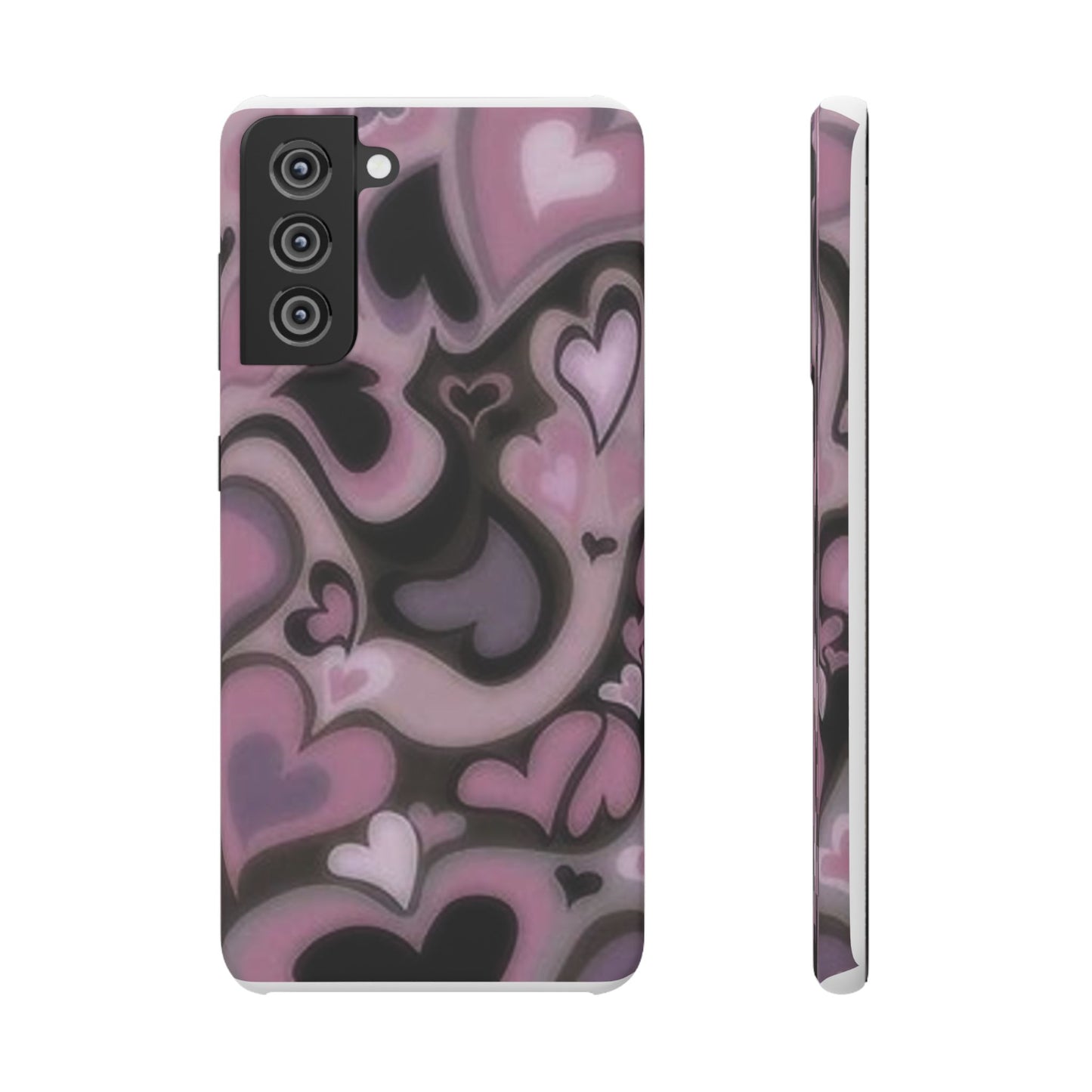 hearts pattern phone case