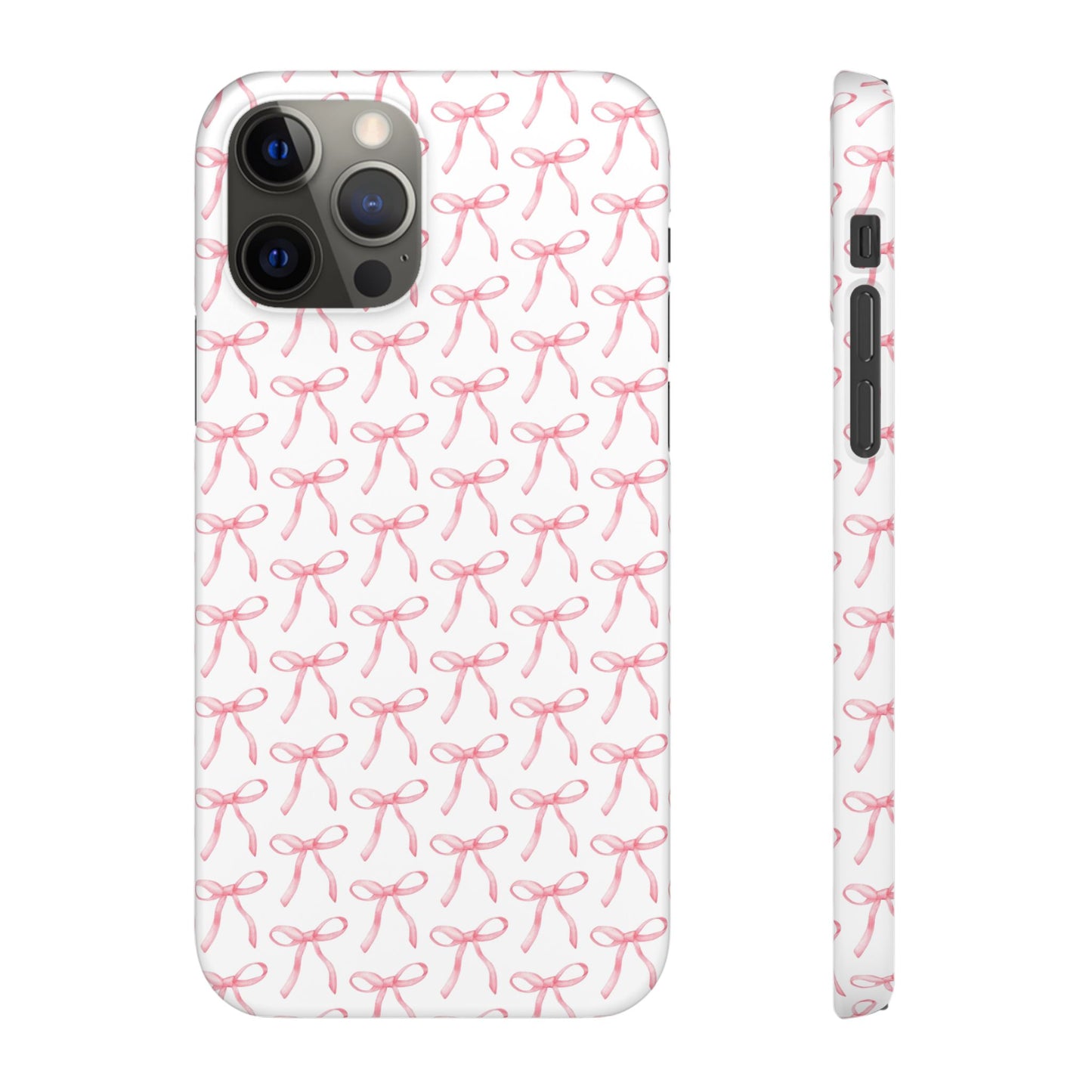 pink bow pattern phone case