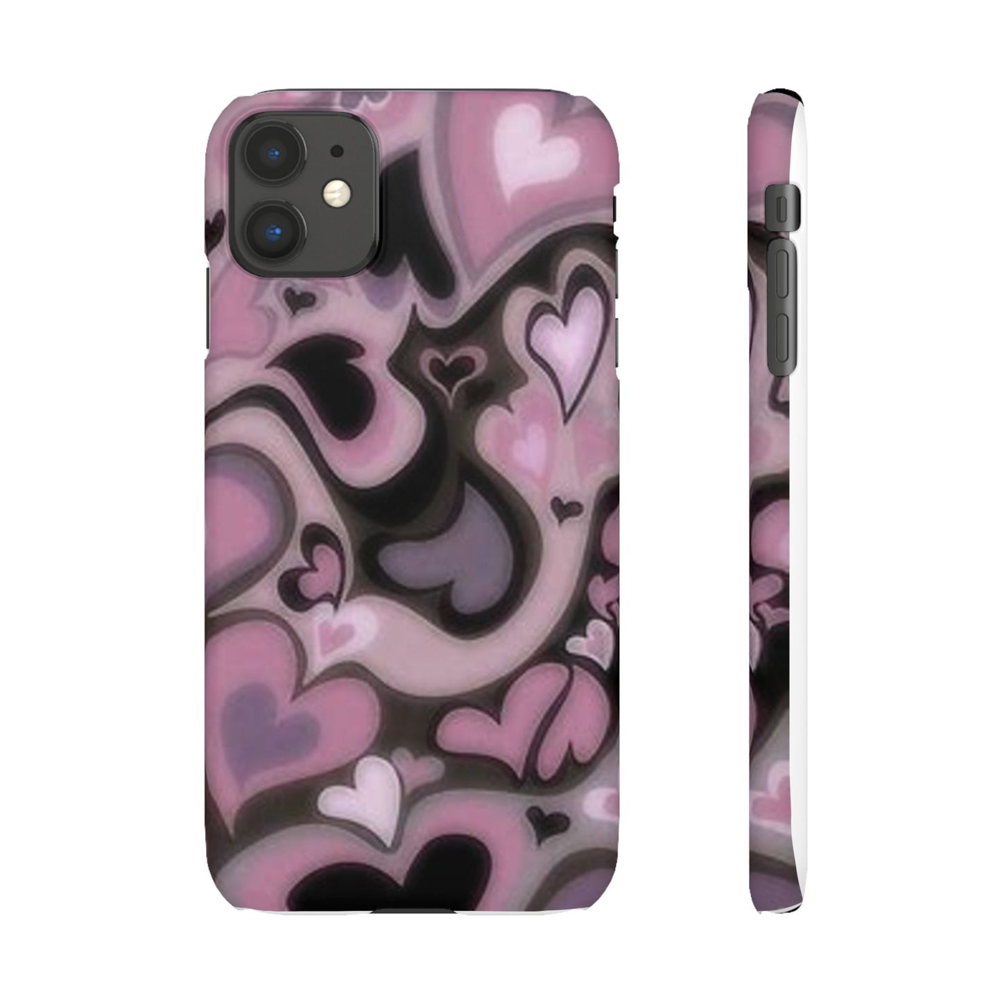 hearts pattern phone case