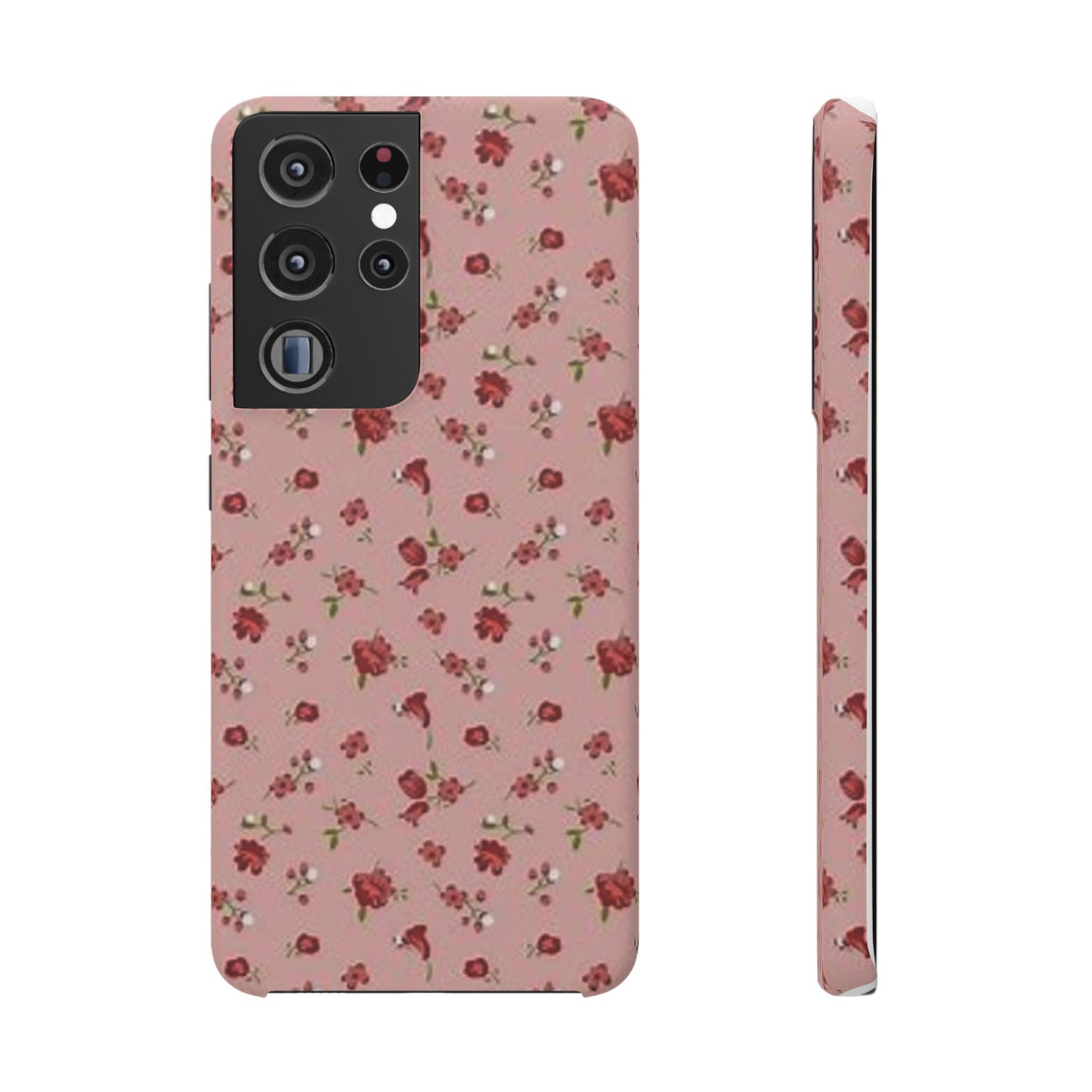 pink flower pattern phone case