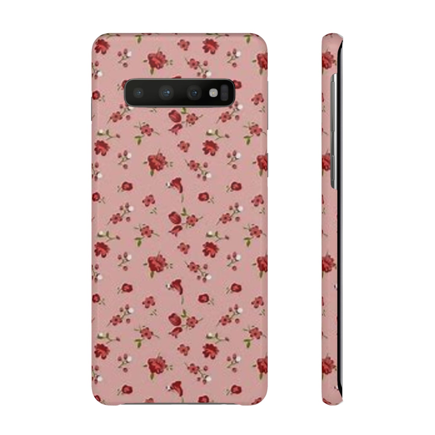 pink flower pattern phone case