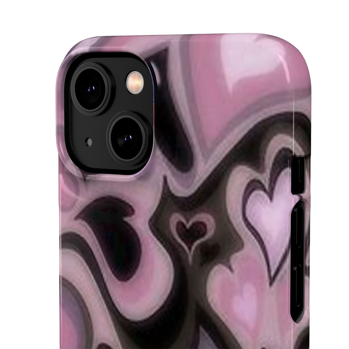 hearts pattern phone case