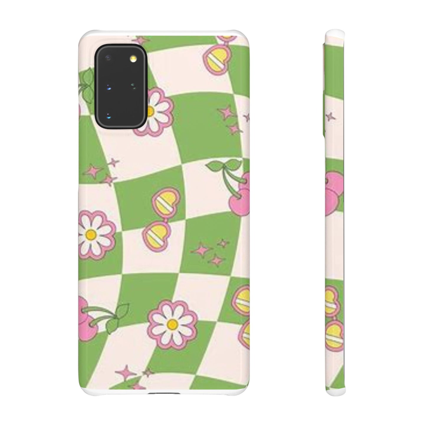 green indie pattern phone case