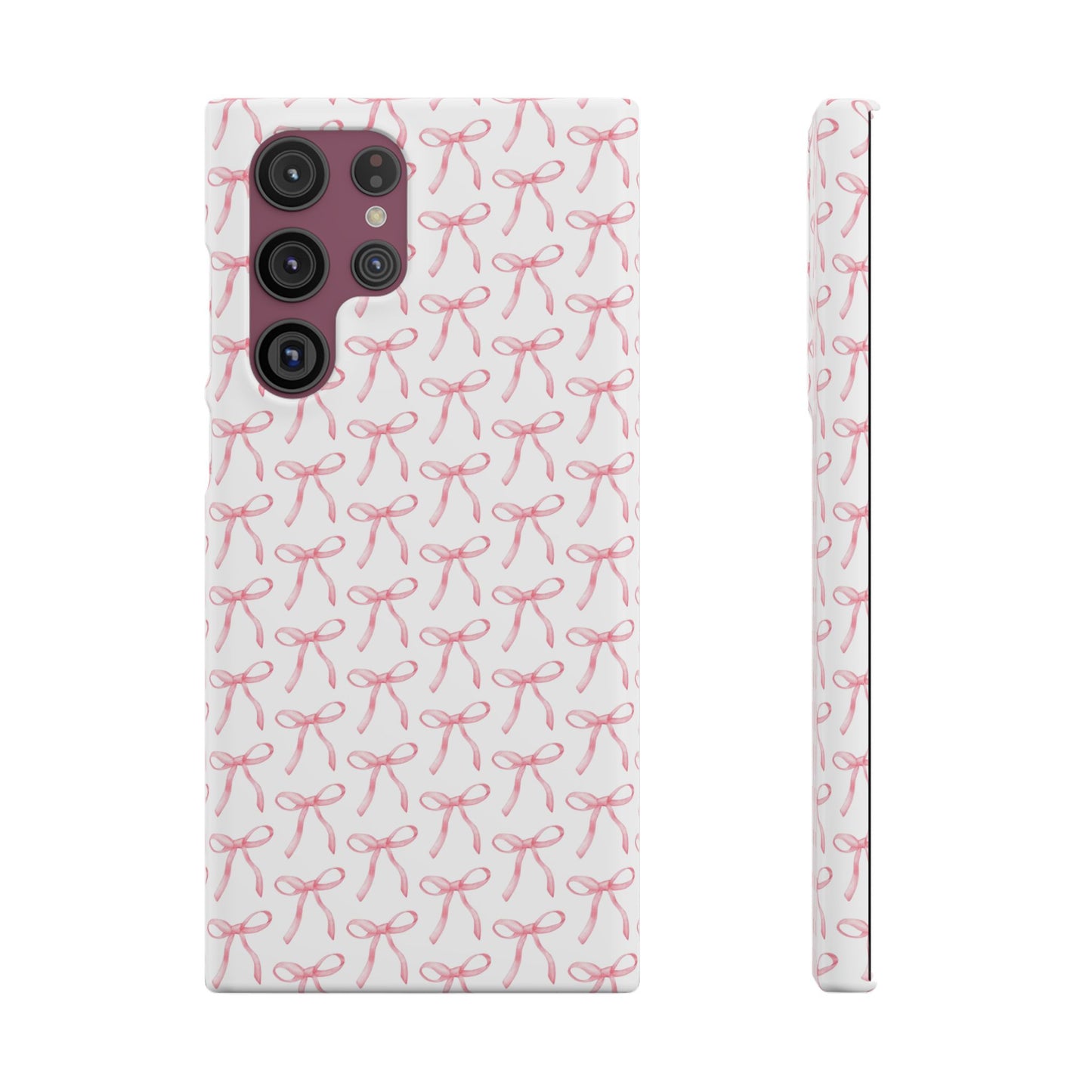 pink bow pattern phone case