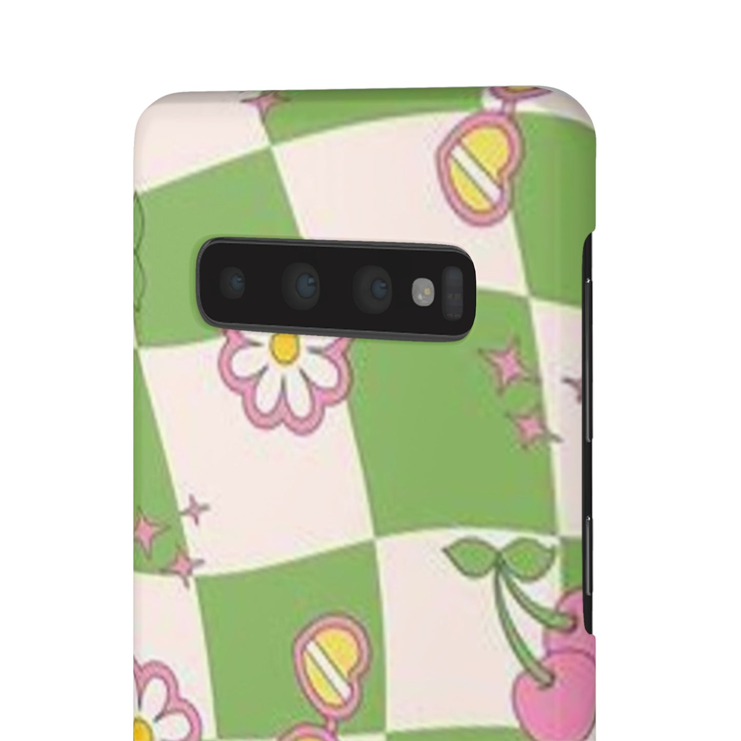 green indie pattern phone case