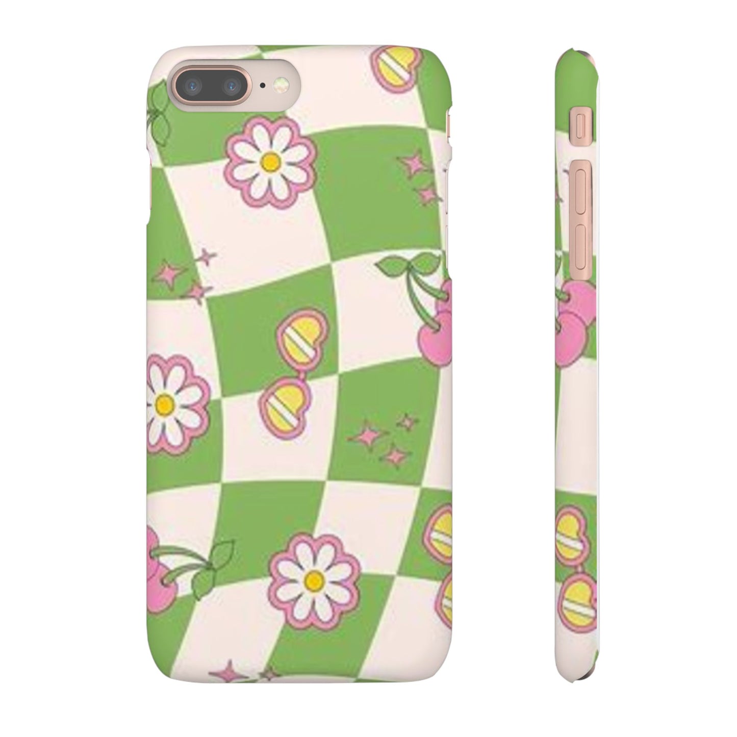 green indie pattern phone case