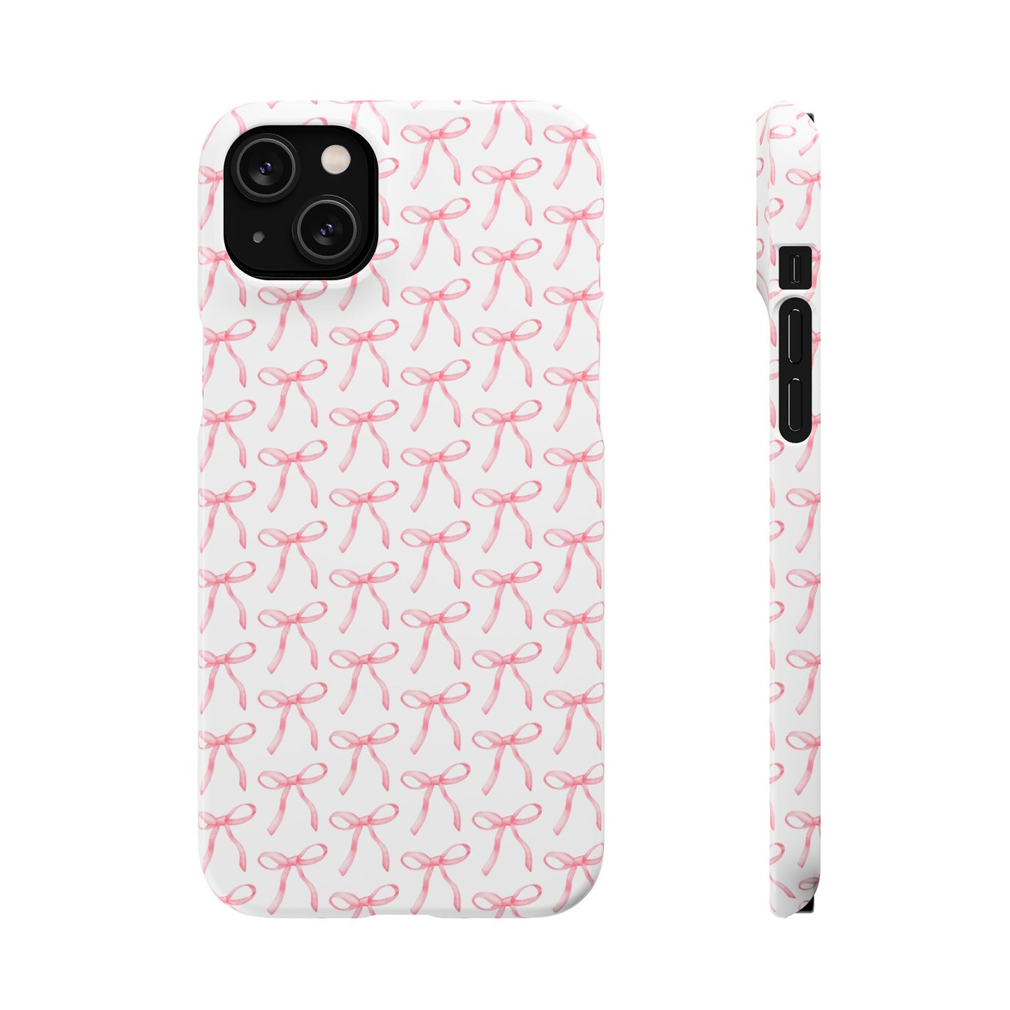 pink bow pattern phone case