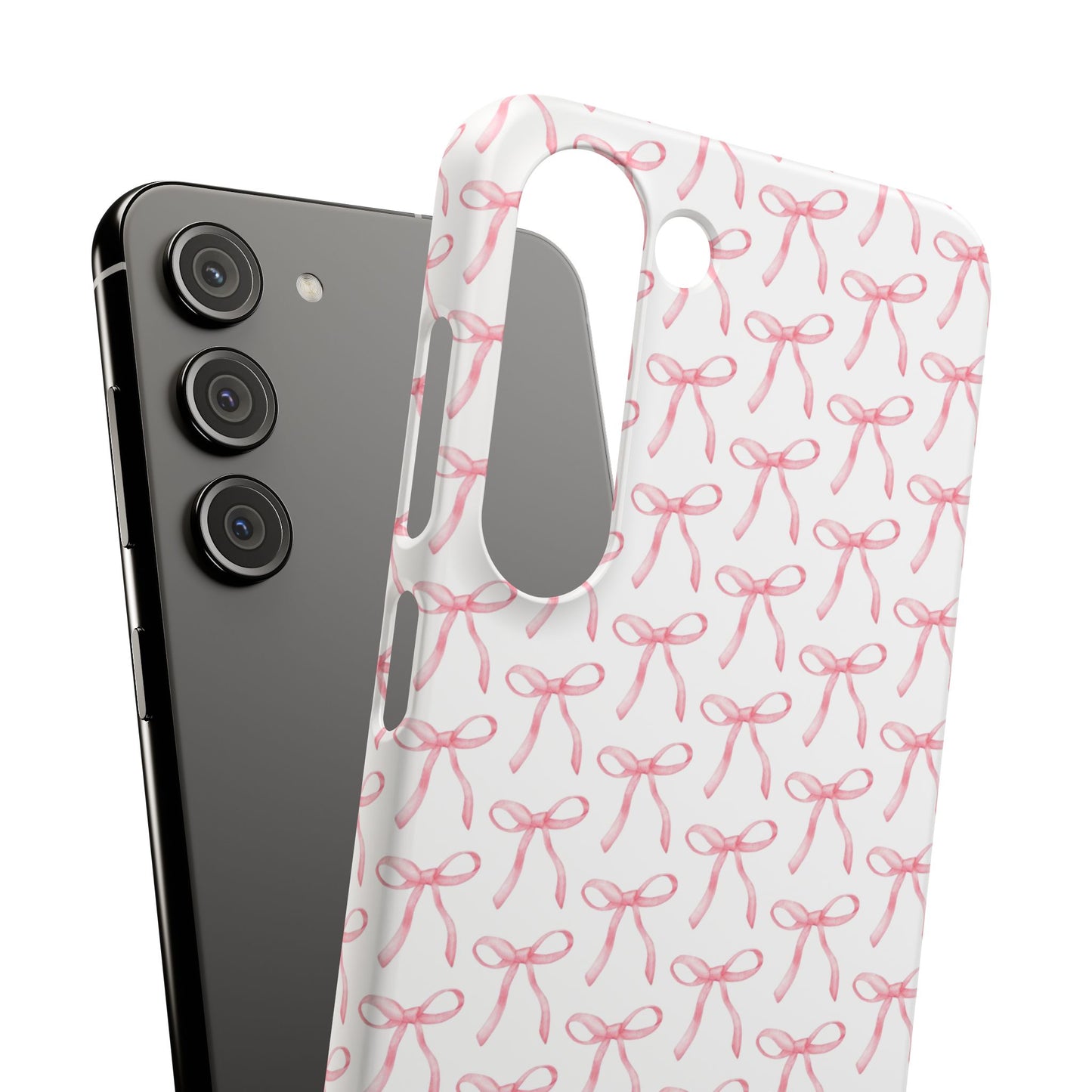 pink bow pattern phone case