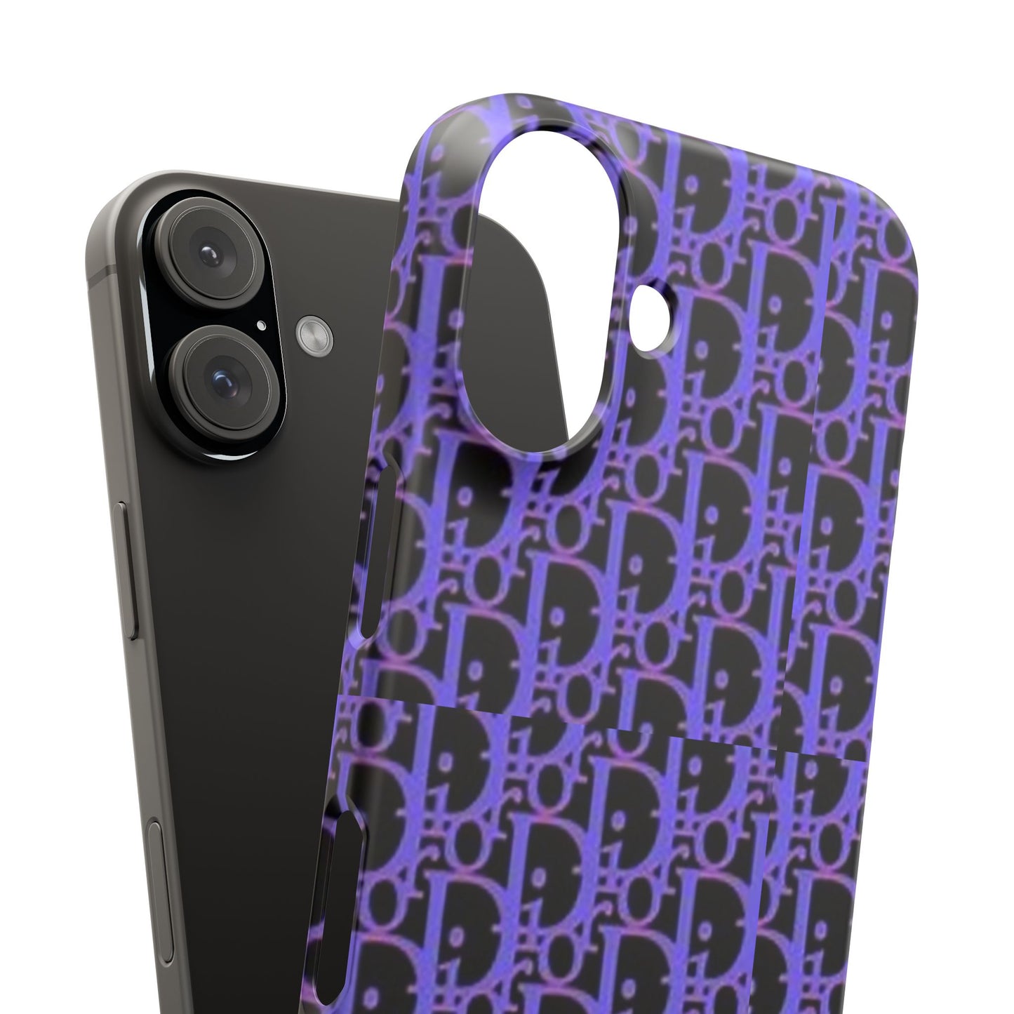 purple DIOR phone case