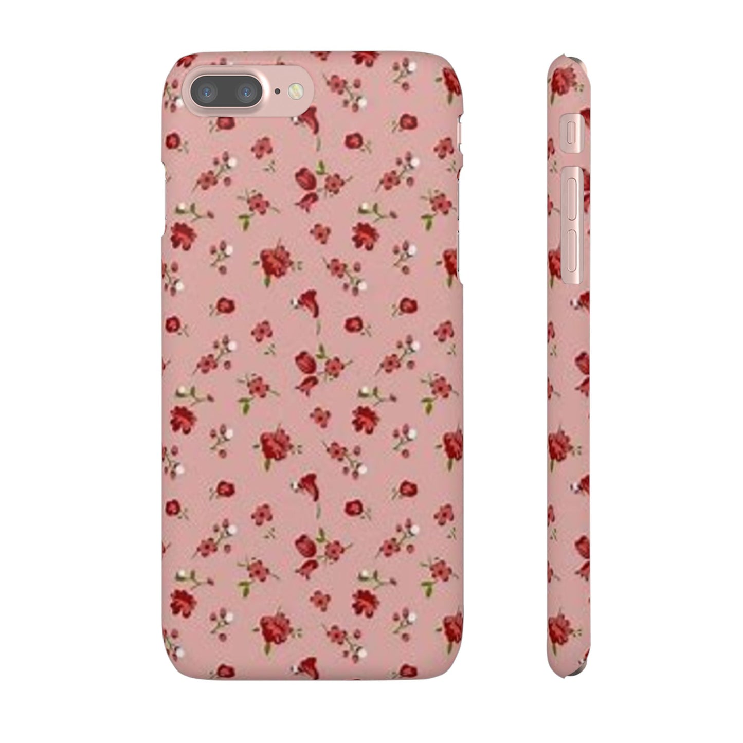 pink flower pattern phone case