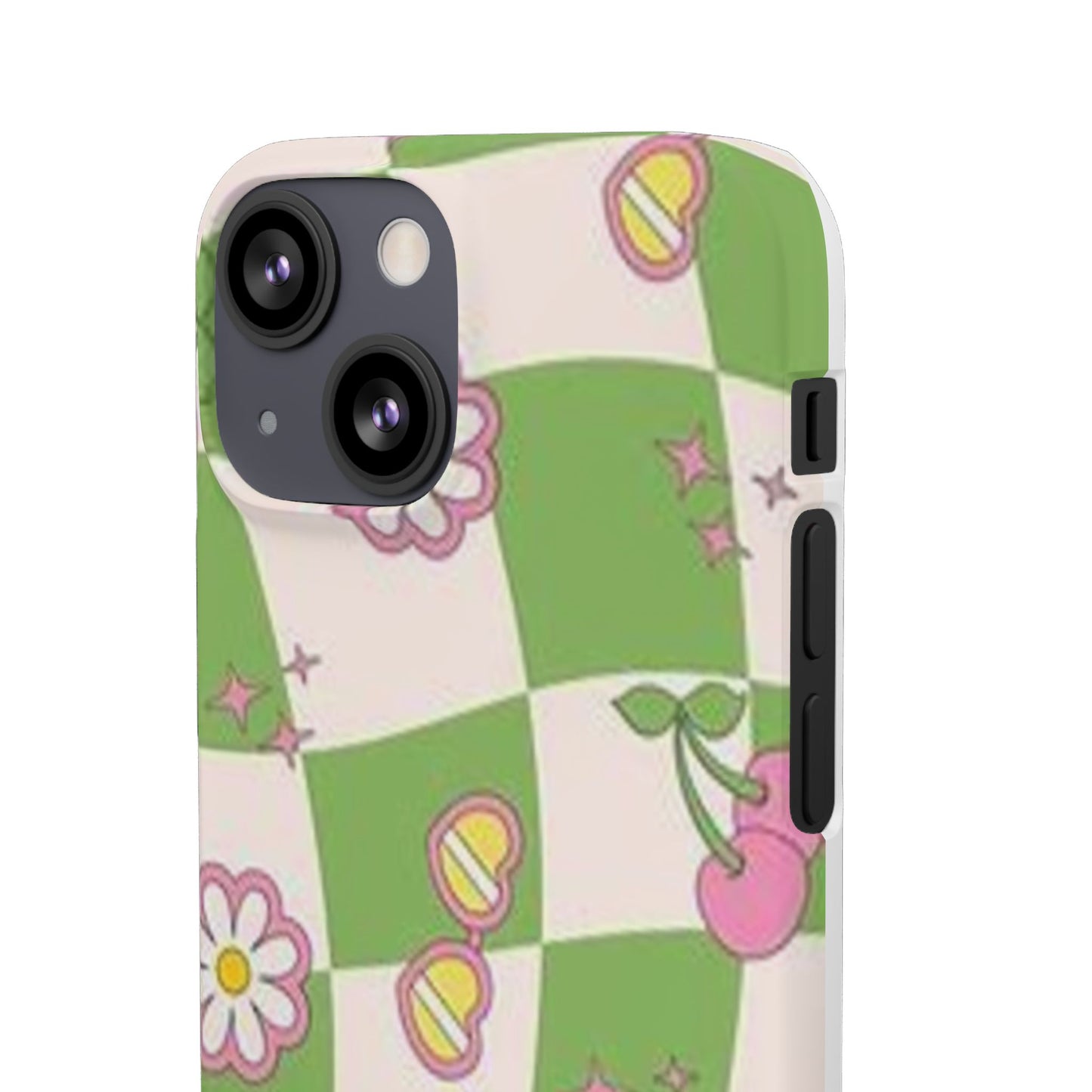 green indie pattern phone case