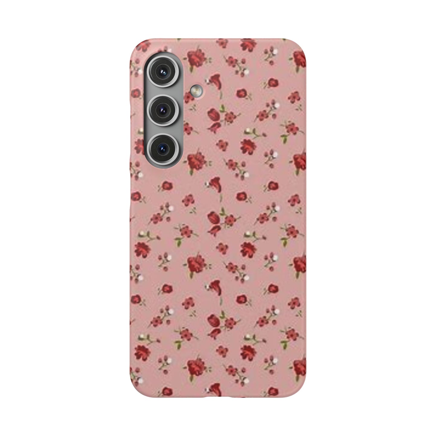 pink flower pattern phone case