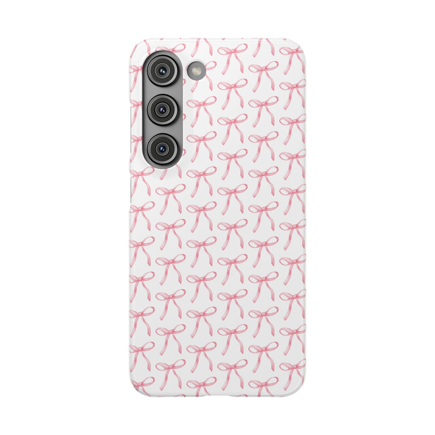 pink bow pattern phone case