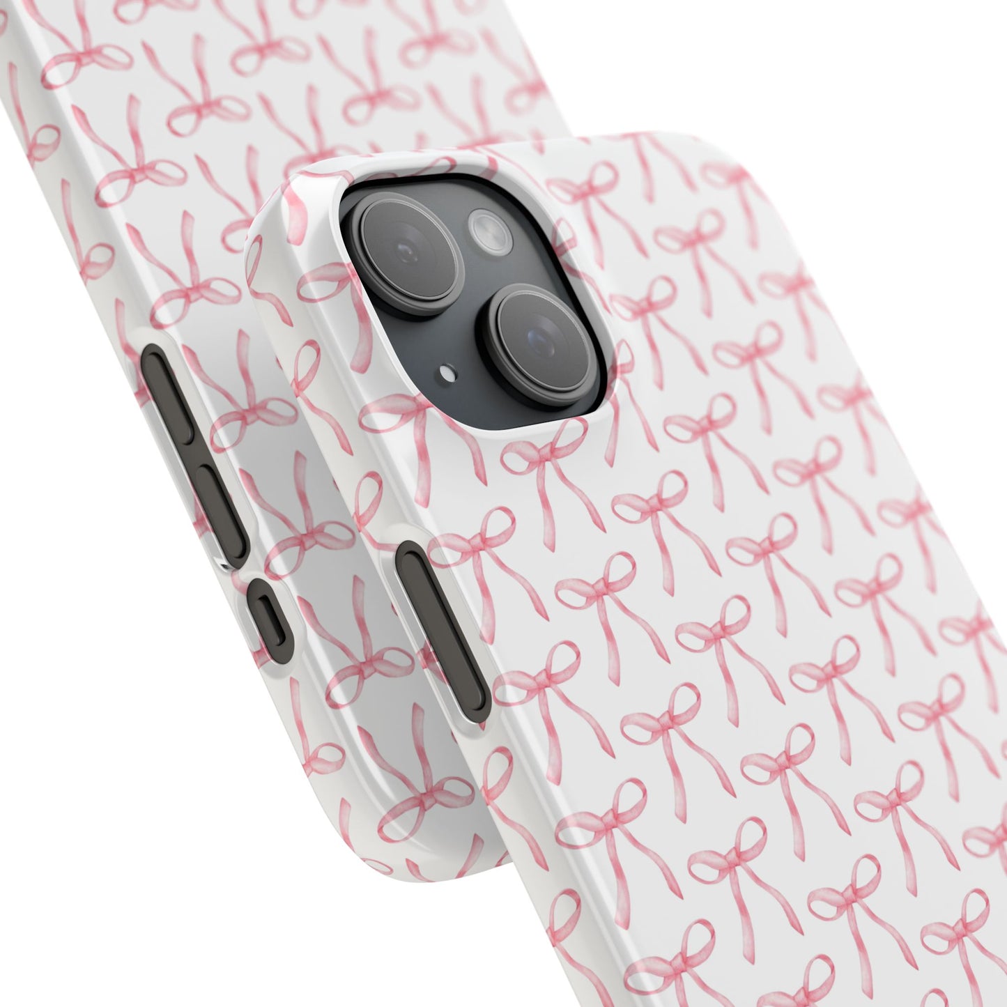 pink bow pattern phone case