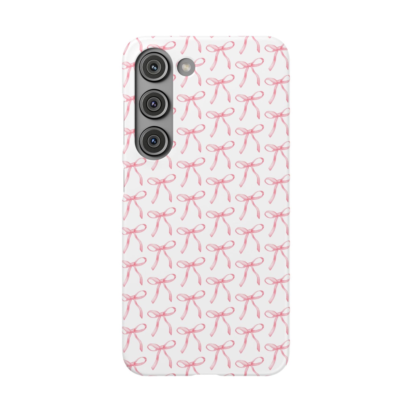 pink bow pattern phone case