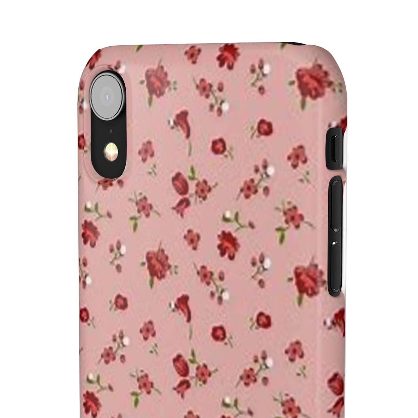 pink flower pattern phone case