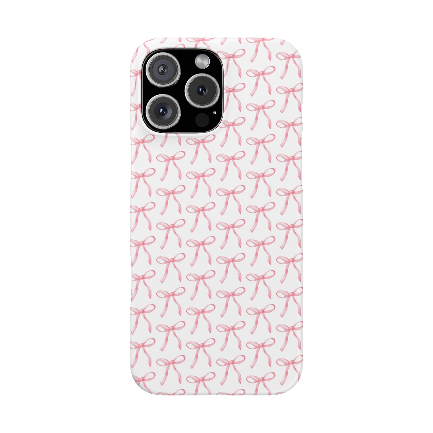 pink bow pattern phone case