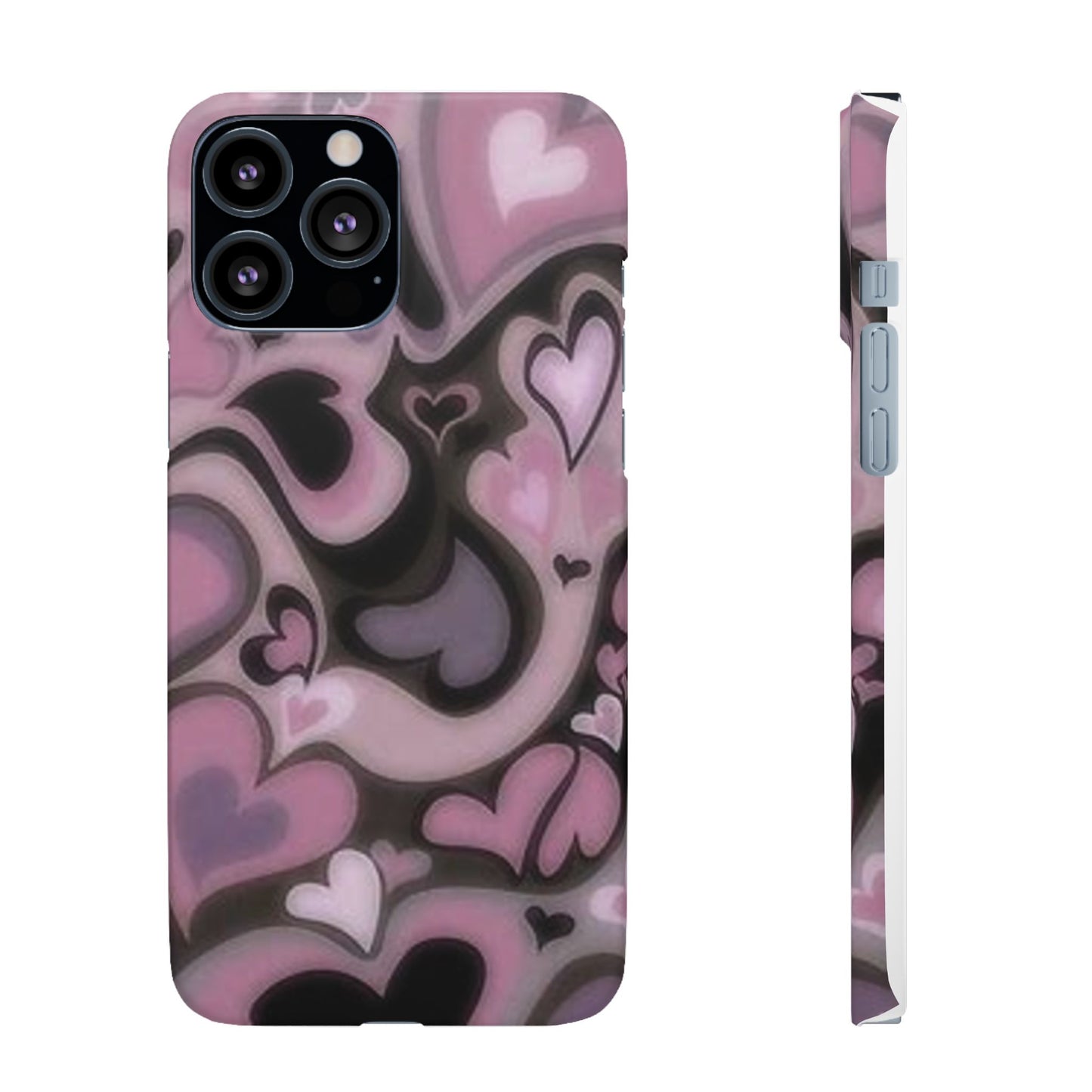 hearts pattern phone case