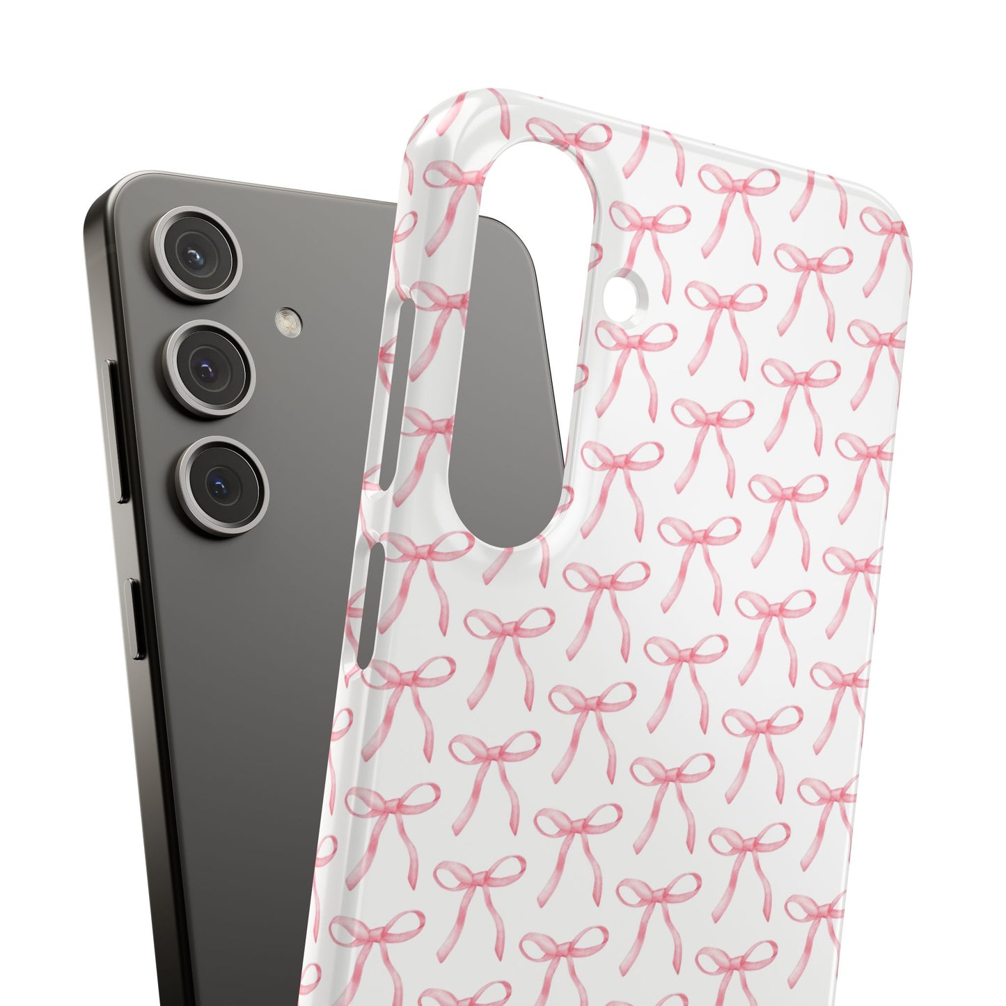 pink bow pattern phone case