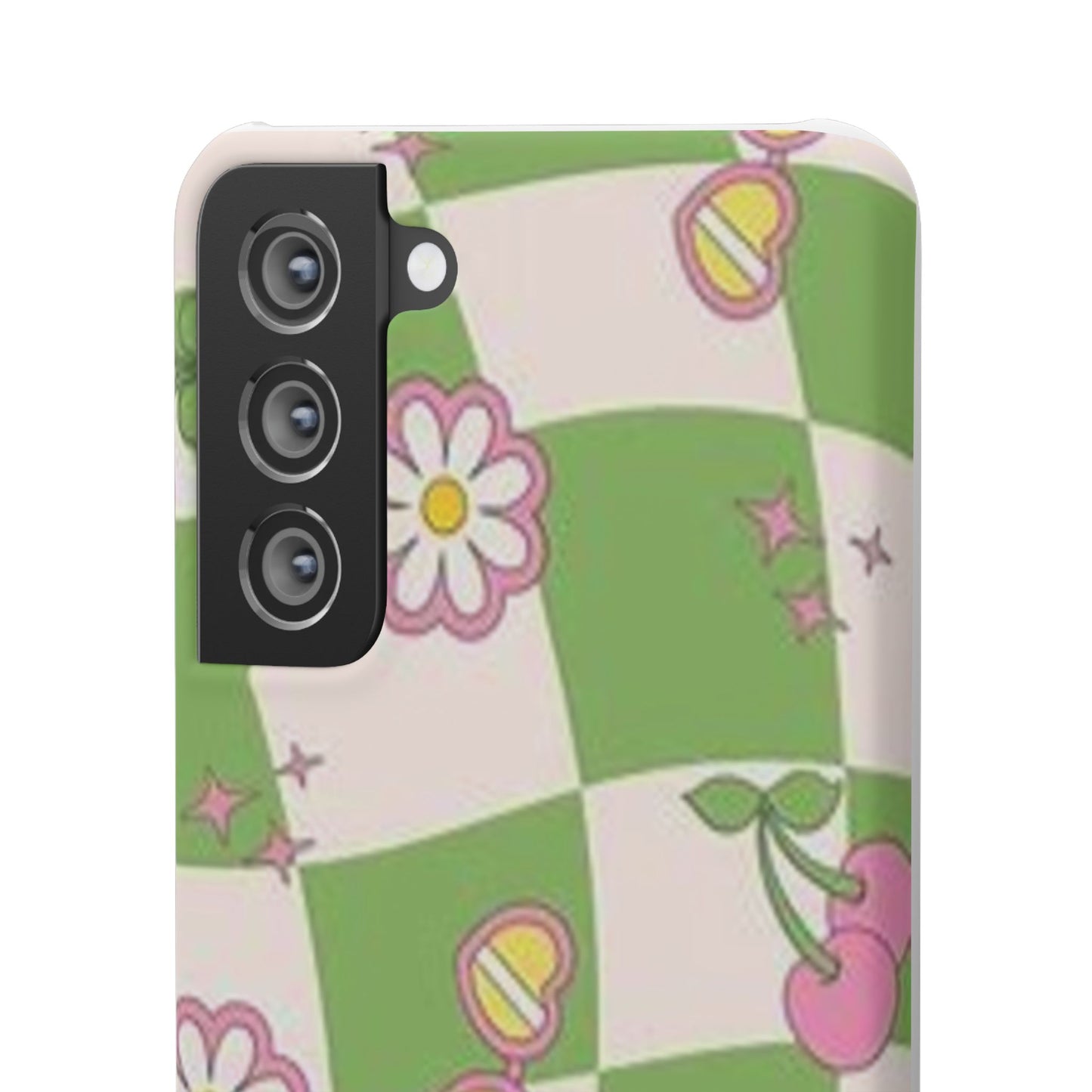 green indie pattern phone case